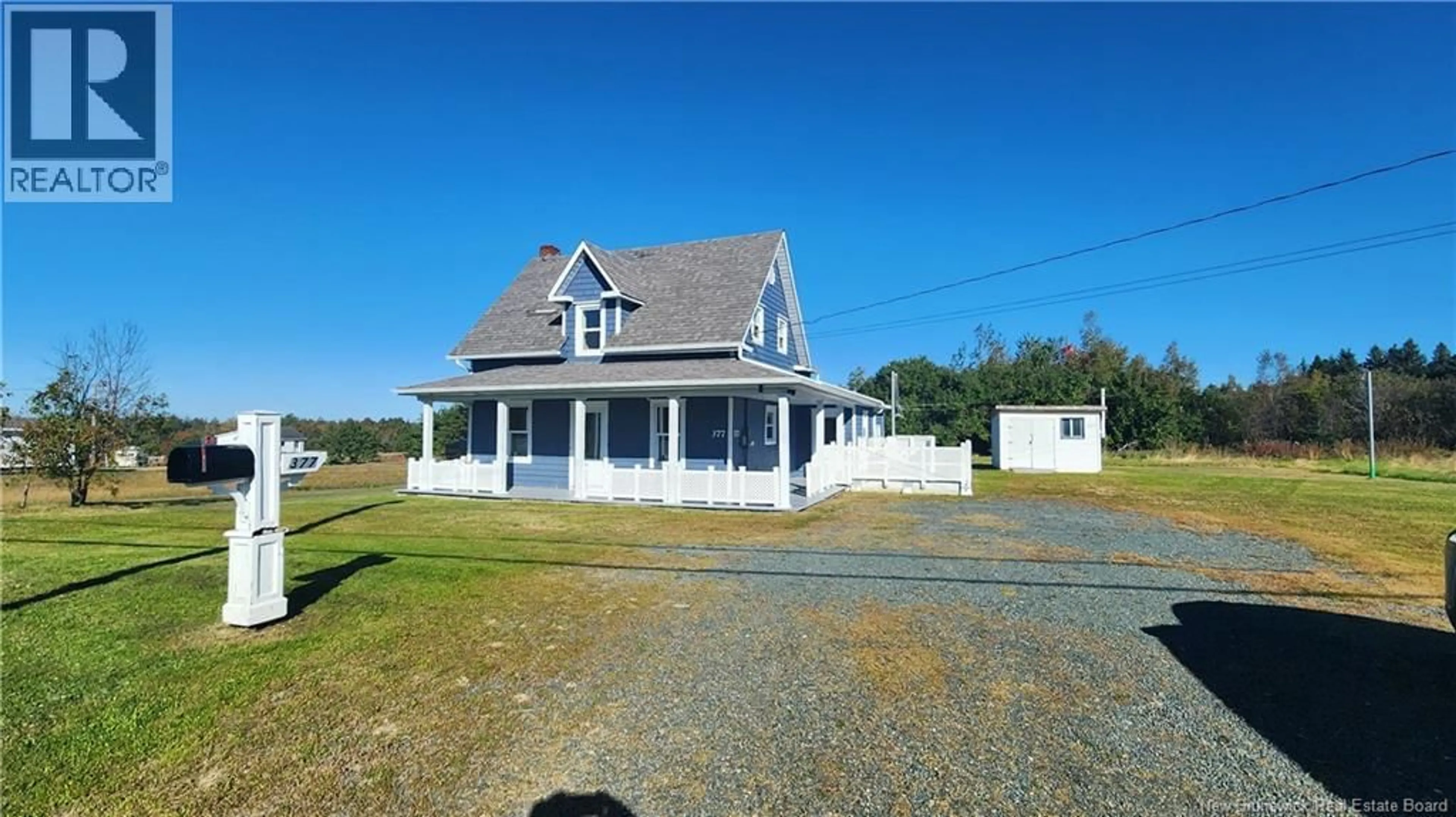 A pic from outside/outdoor area/front of a property/back of a property/a pic from drone, water/lake/river/ocean view for 377 CH PRINCIPAL, Petit-Paquetville New Brunswick E8R1G5