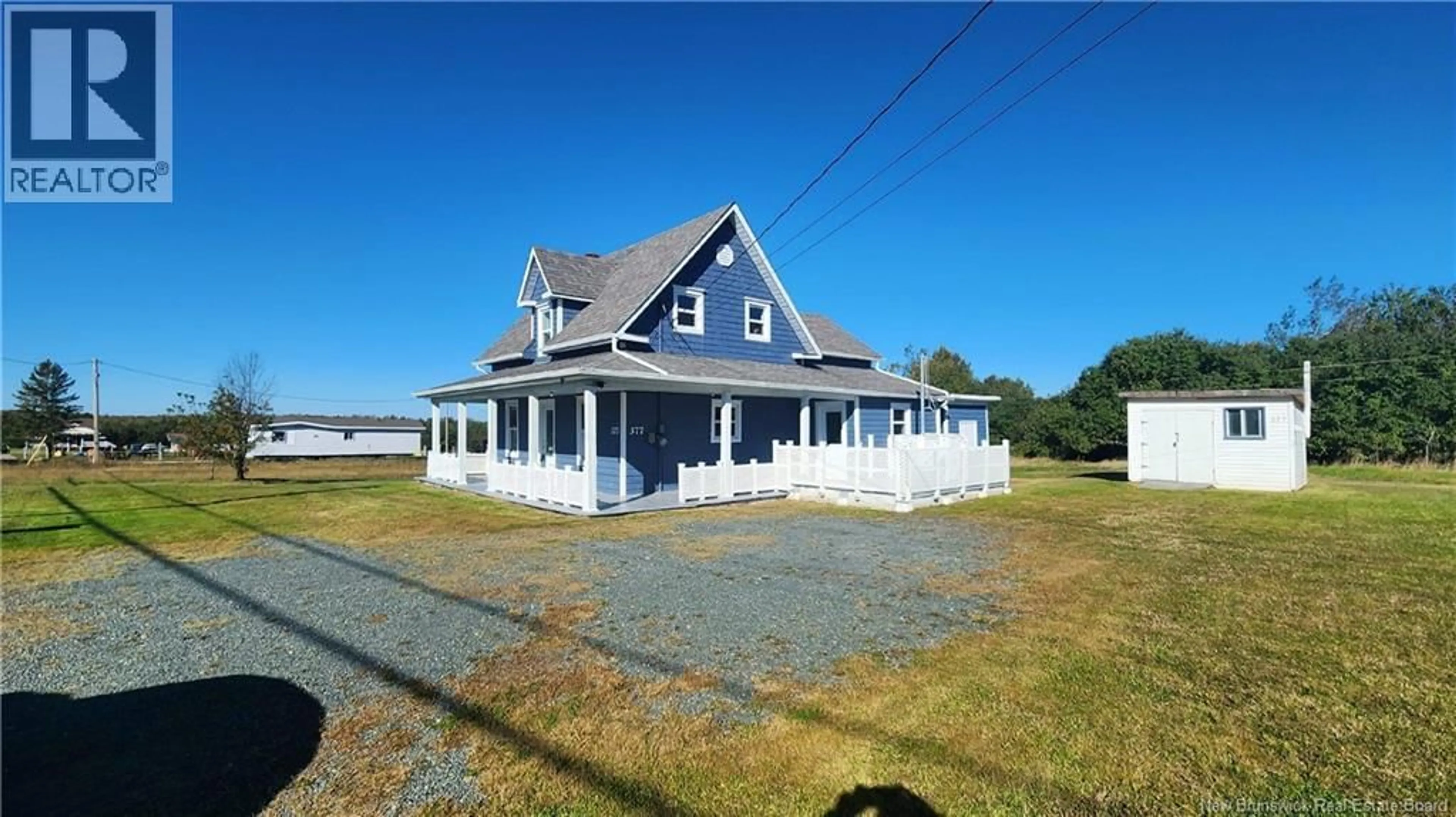 A pic from outside/outdoor area/front of a property/back of a property/a pic from drone, unknown for 377 CH PRINCIPAL, Petit-Paquetville New Brunswick E8R1G5