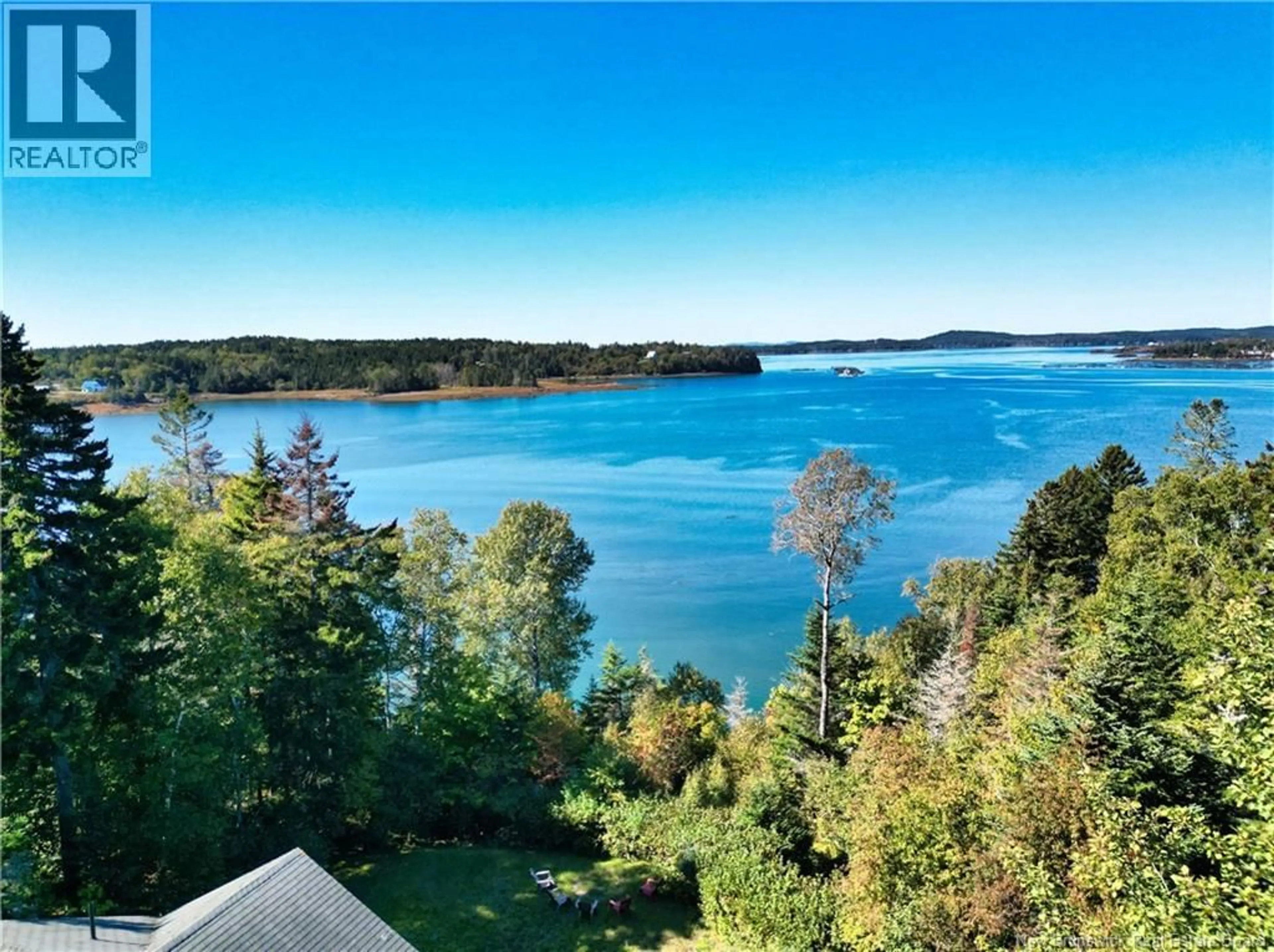 A pic from outside/outdoor area/front of a property/back of a property/a pic from drone, water/lake/river/ocean view for 389 BUNKER HILL ROAD, Wilsons Beach New Brunswick E5E1M4