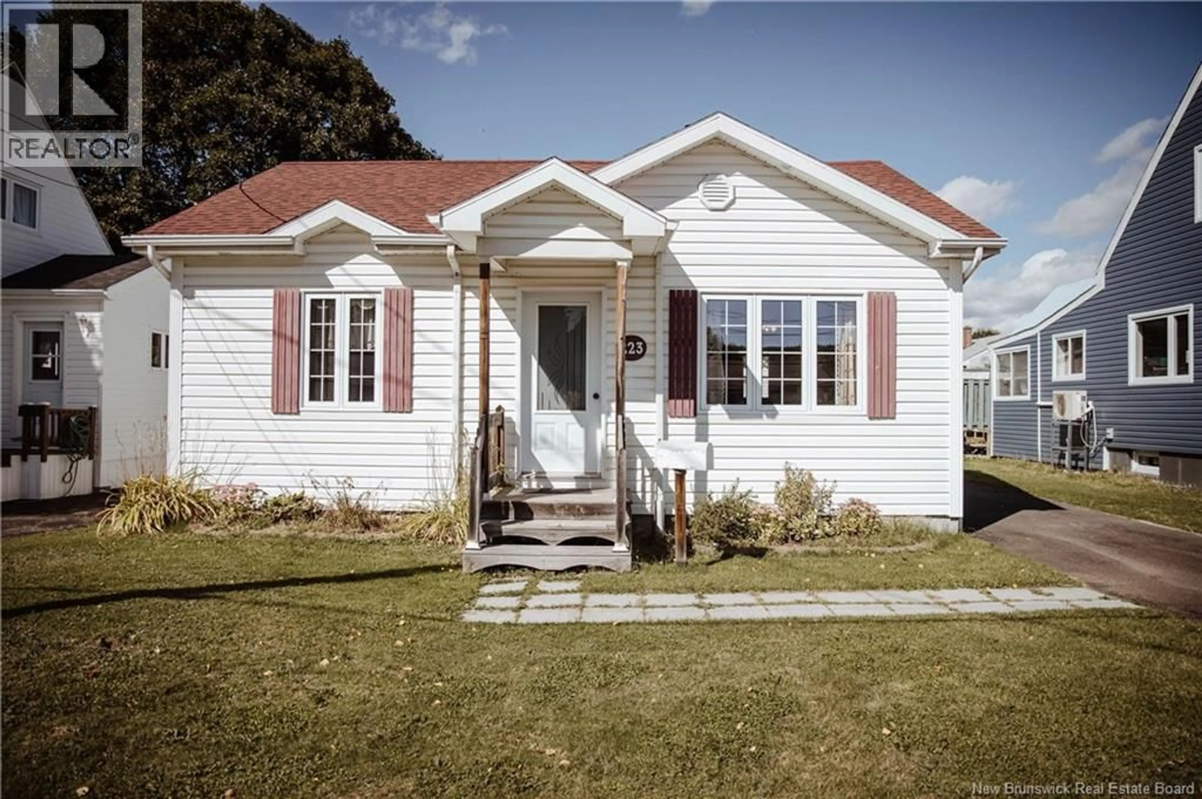 Home with vinyl exterior material, street for 223 DOVER STREET, Campbellton New Brunswick E3N1R5