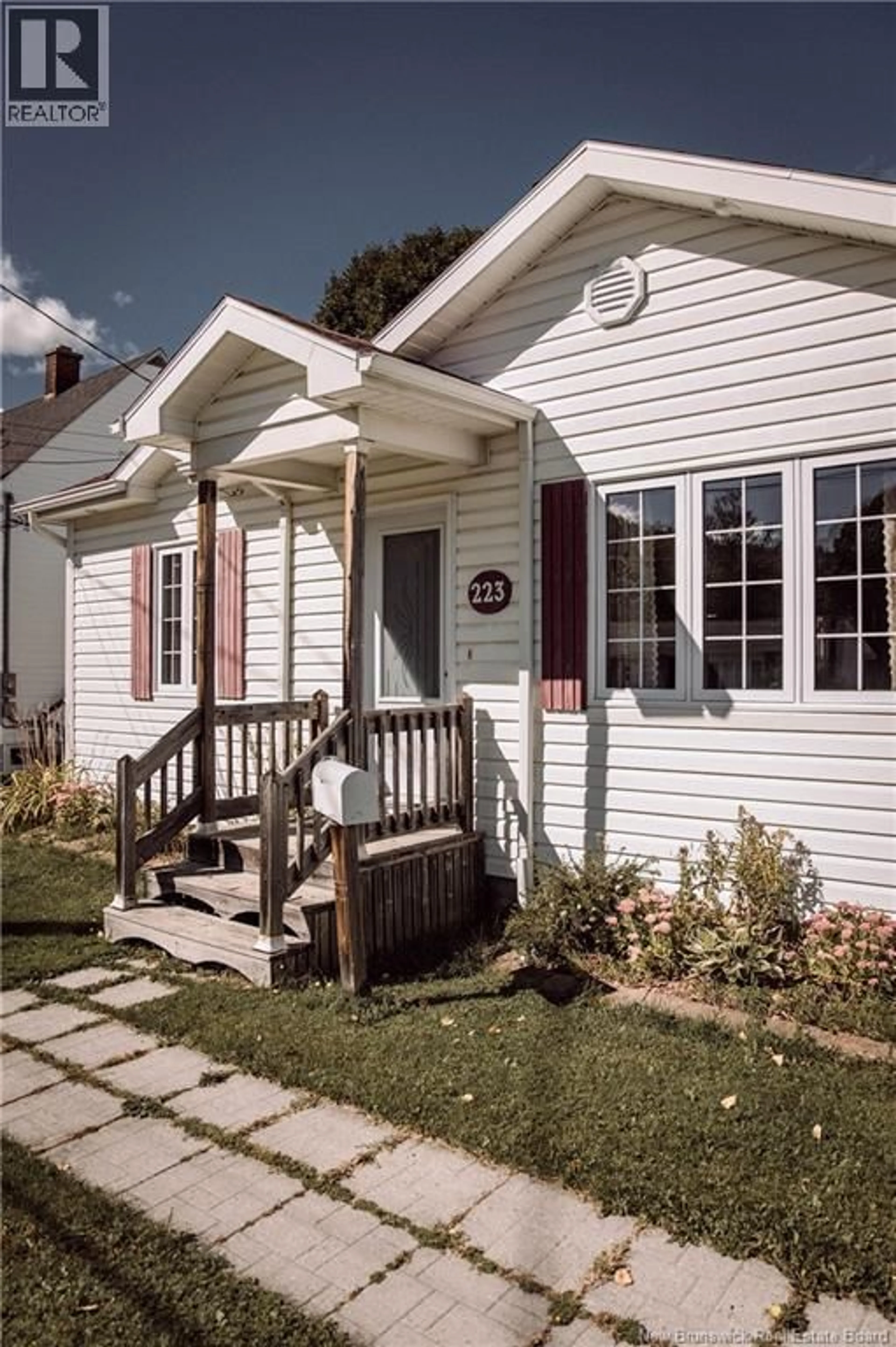 Home with vinyl exterior material, street for 223 DOVER STREET, Campbellton New Brunswick E3N1R5