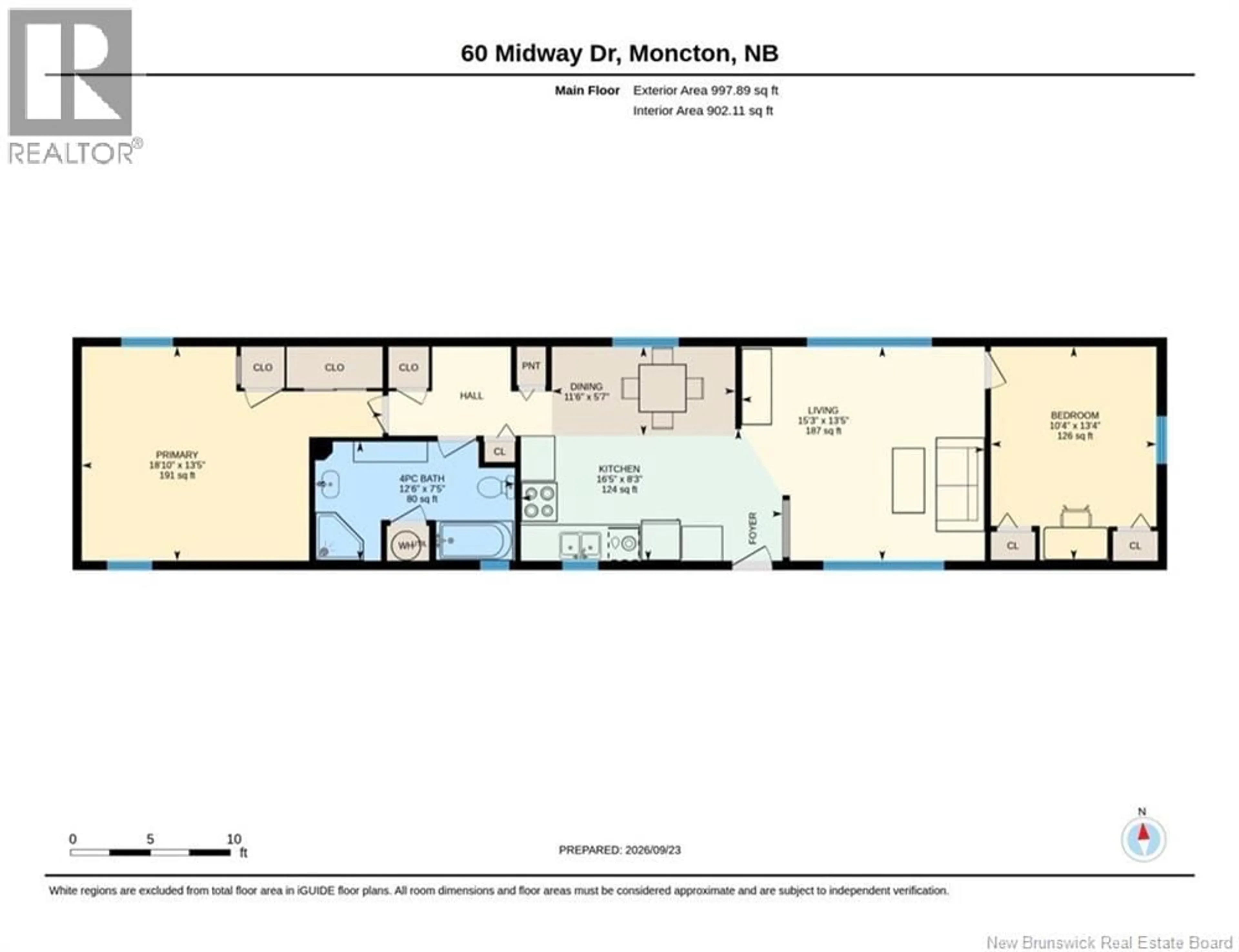 Floor plan for 60 MIDWAY, Moncton New Brunswick E1E4L2