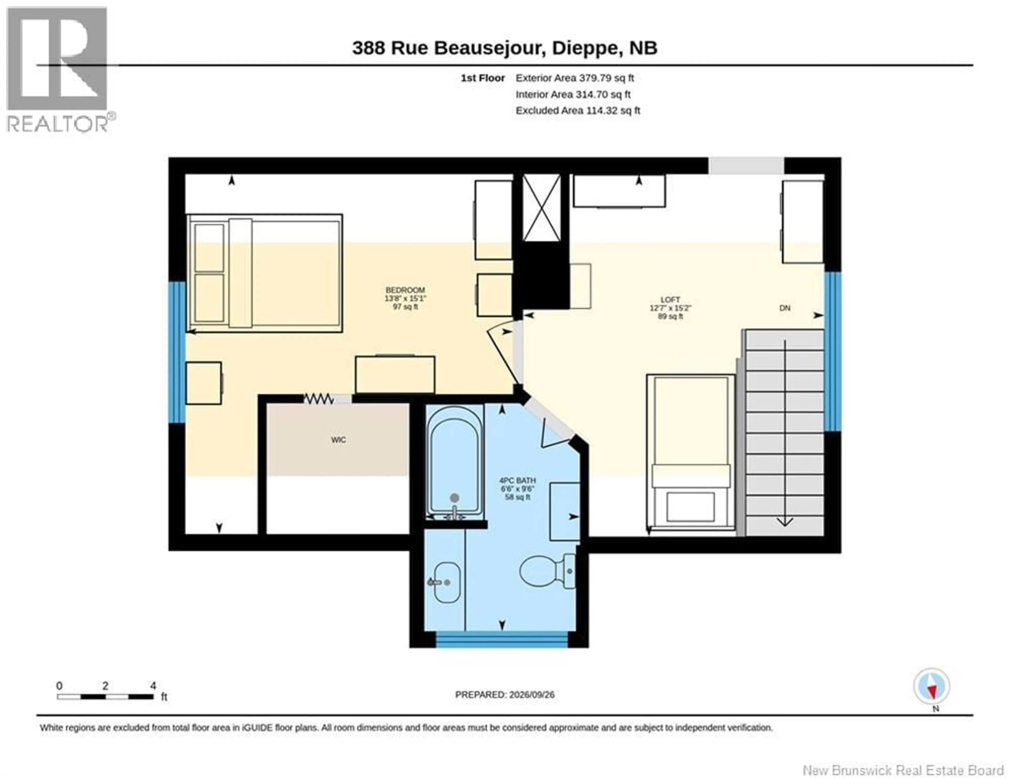 Floor plan for 388 BEAUSEJOUR, Dieppe New Brunswick E1A1Y6
