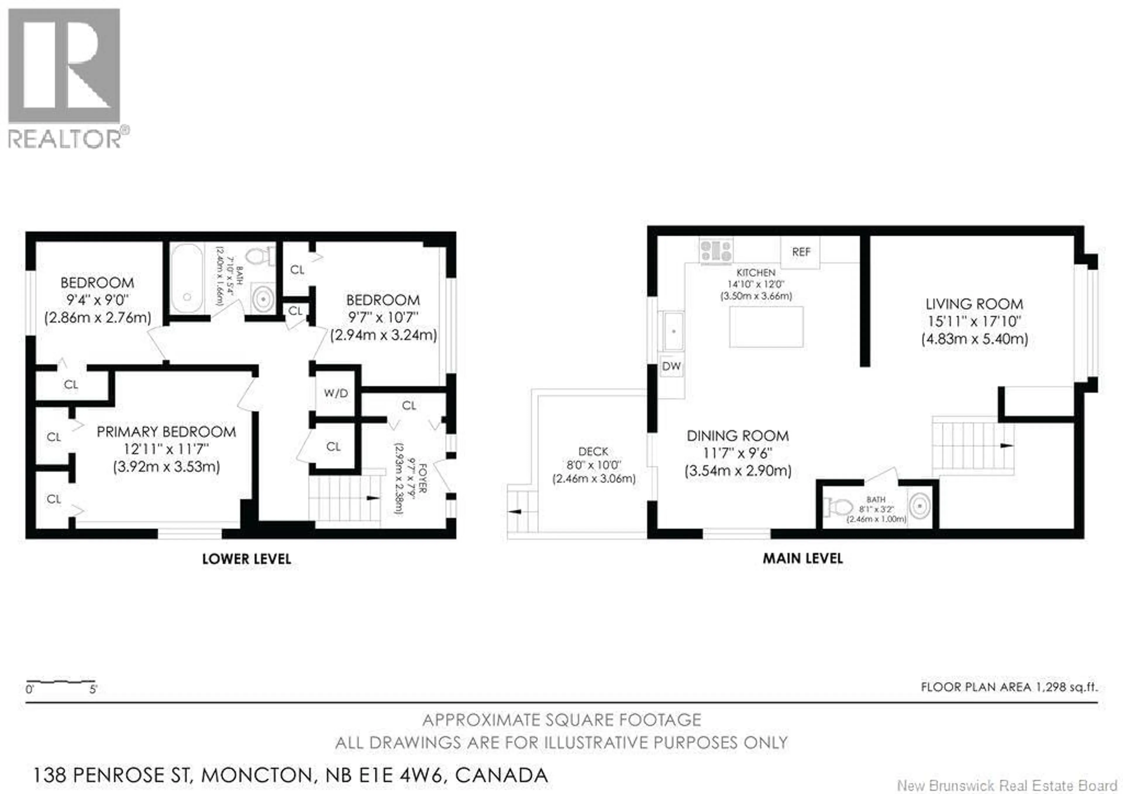 Floor plan for 138 PENROSE STREET, Moncton New Brunswick E1E4W6