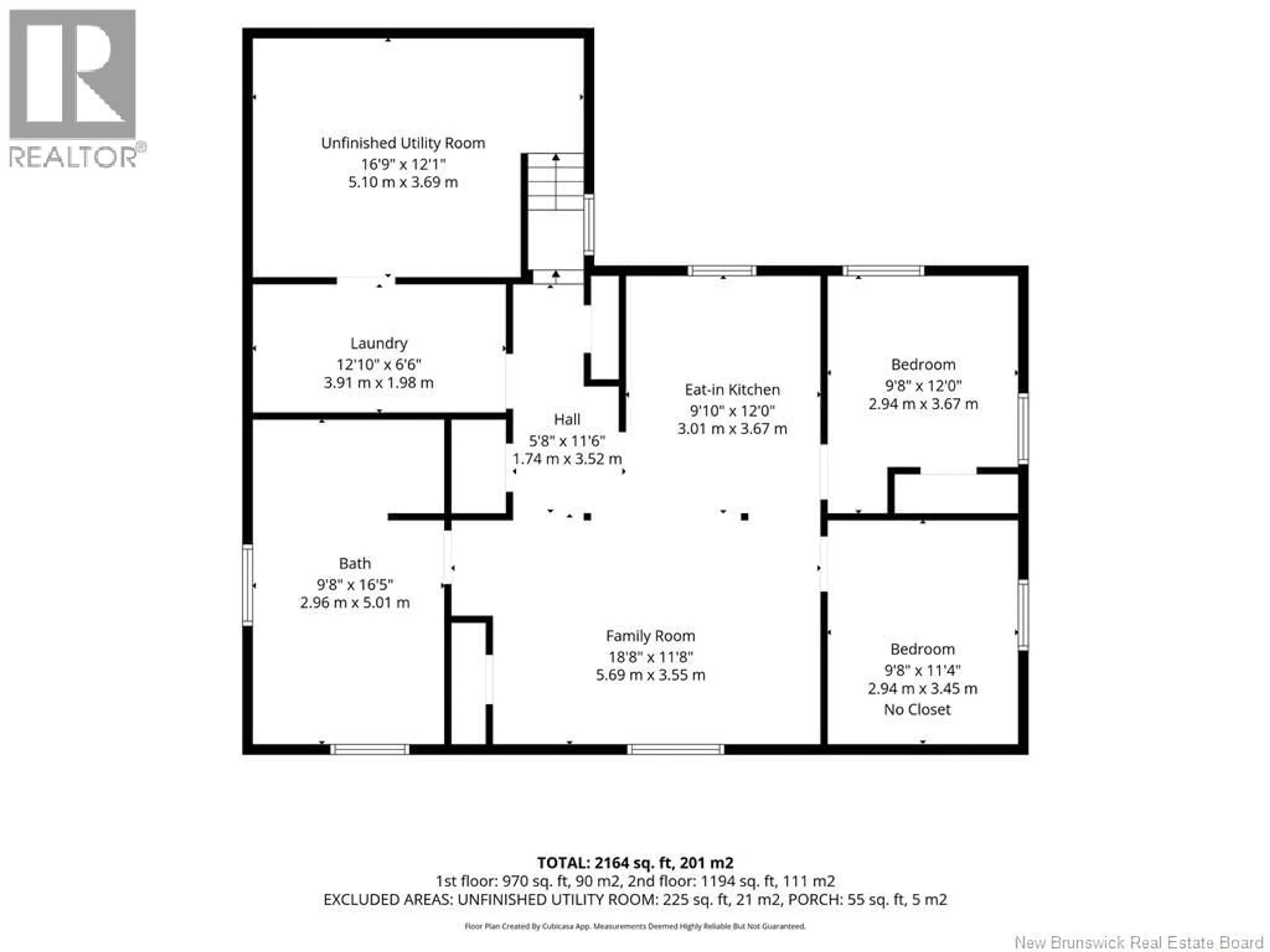 Floor plan for 2 WALSH AVENUE, Campbellton New Brunswick E3N2E1