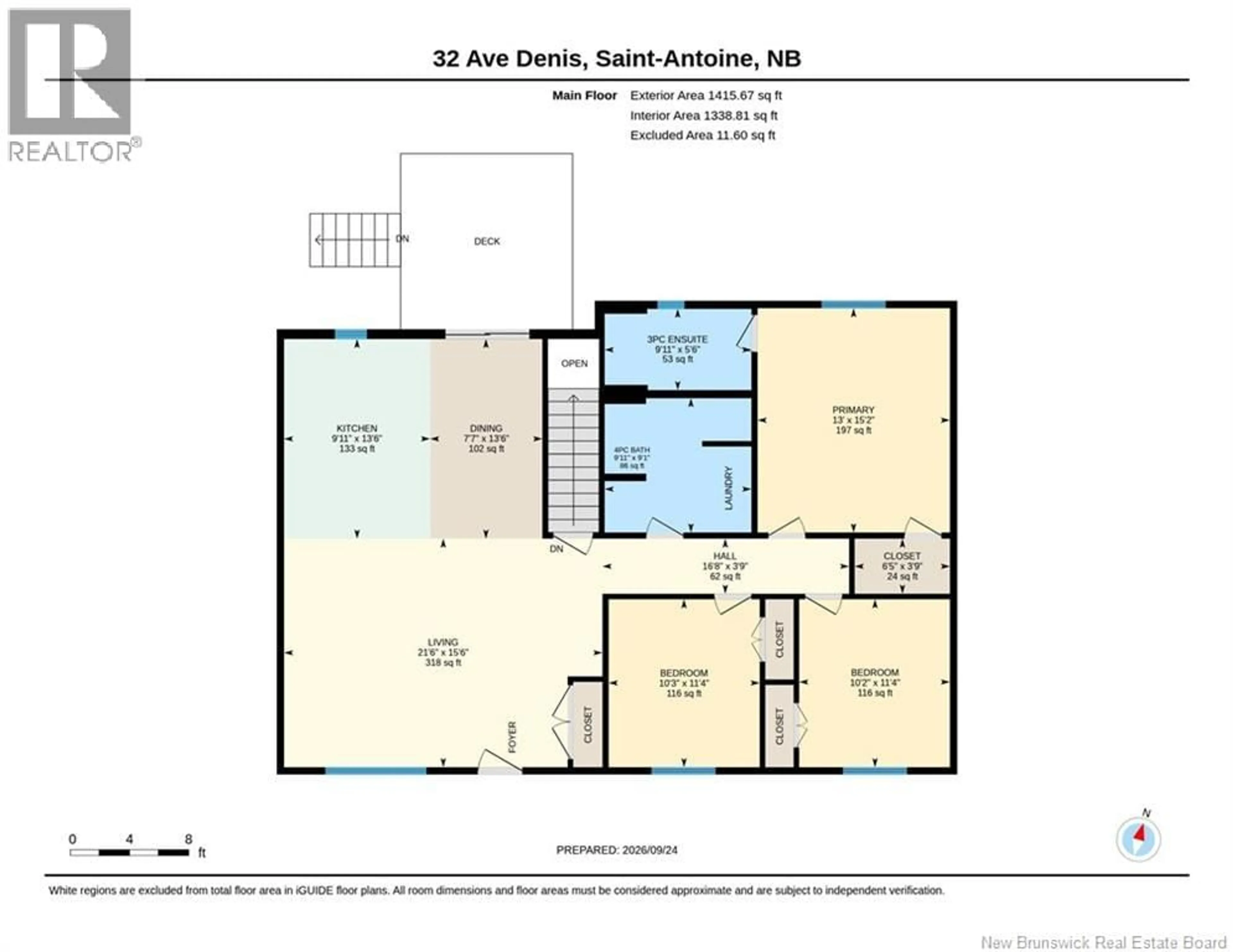 Floor plan for 32 DENIS, Saint-Antoine New Brunswick E4V0E6