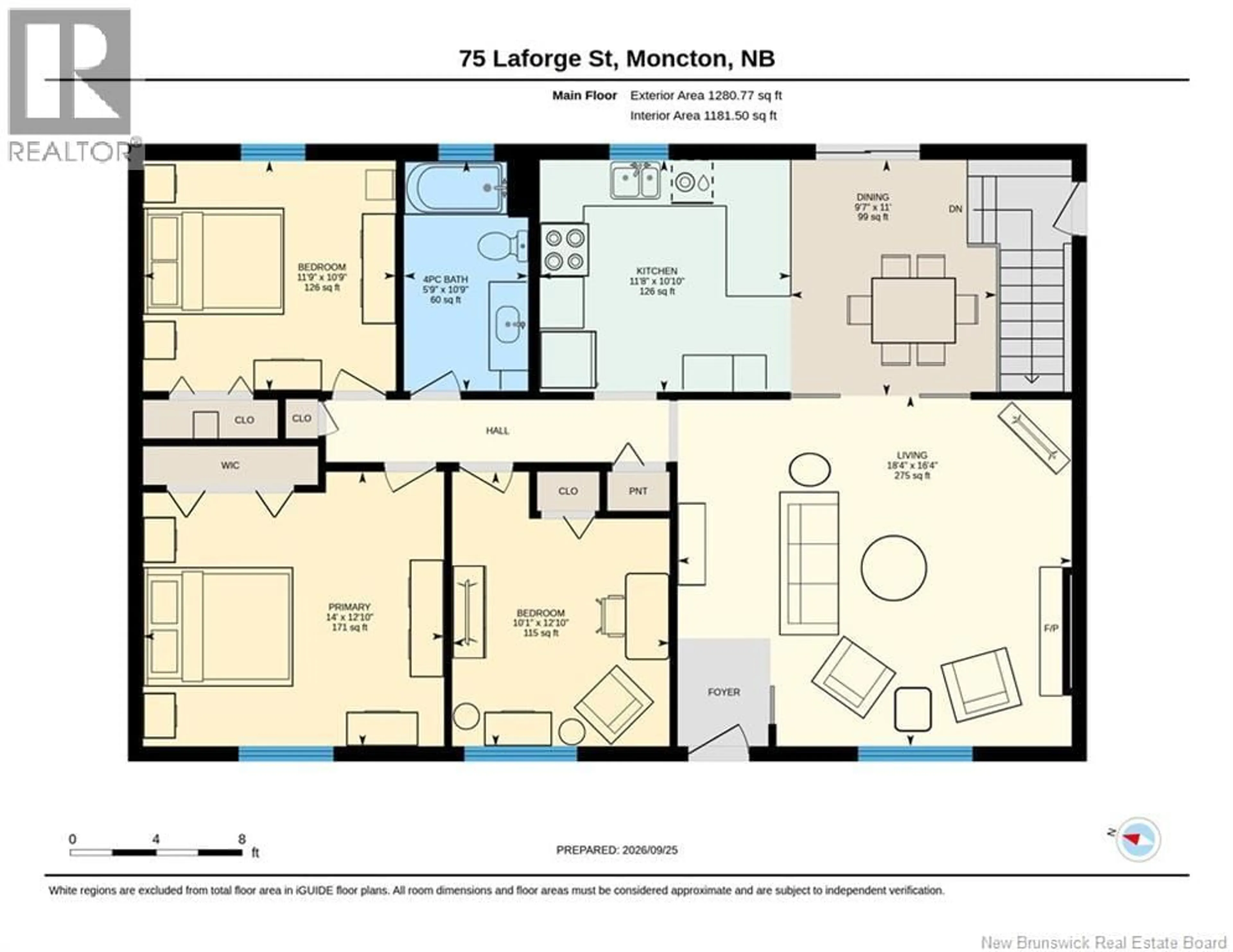 Floor plan for 75 LAFORGE STREET, Moncton New Brunswick E1G1P7