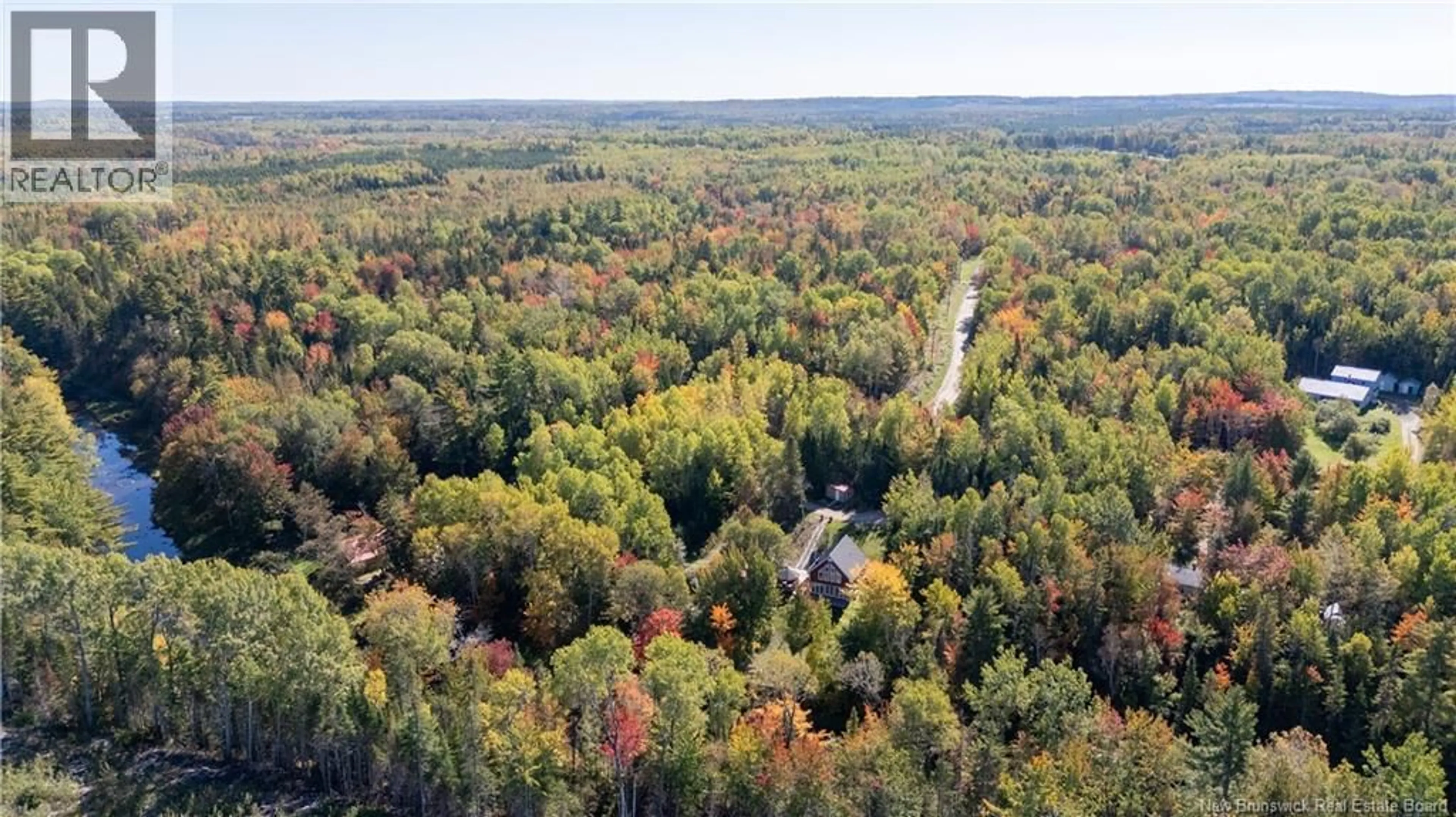 A pic from outside/outdoor area/front of a property/back of a property/a pic from drone, forest/trees view for 5 BROOKS ROAD, Havelock New Brunswick E4Z0G3