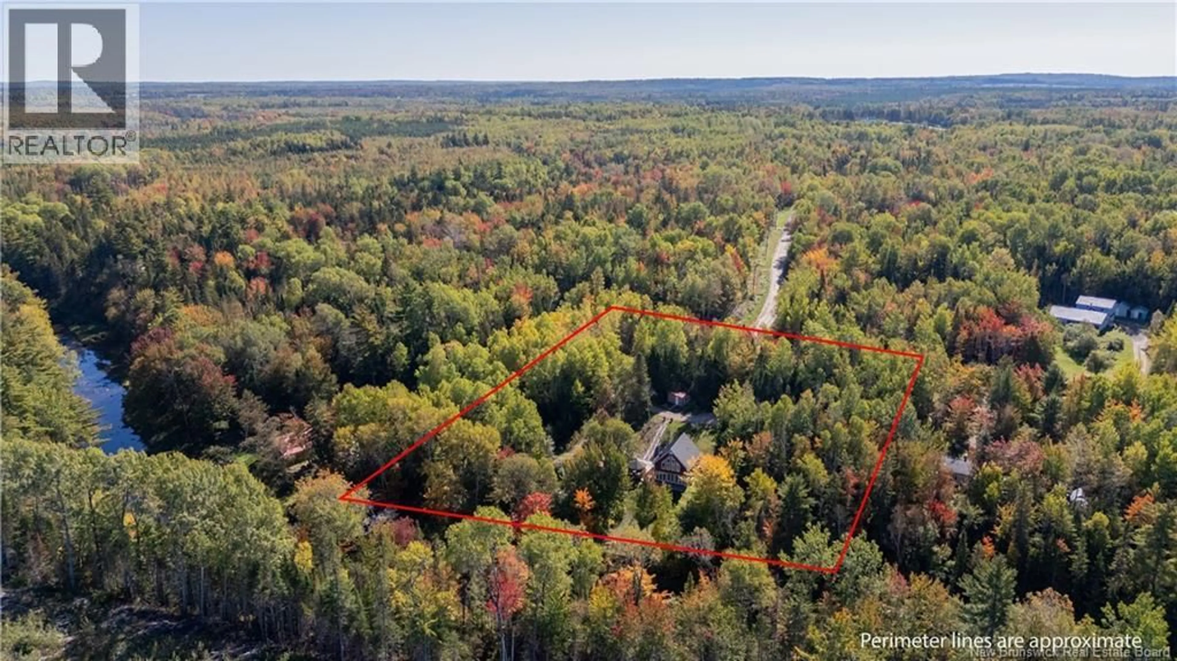 A pic from outside/outdoor area/front of a property/back of a property/a pic from drone, forest/trees view for 5 BROOKS ROAD, Havelock New Brunswick E4Z0G3