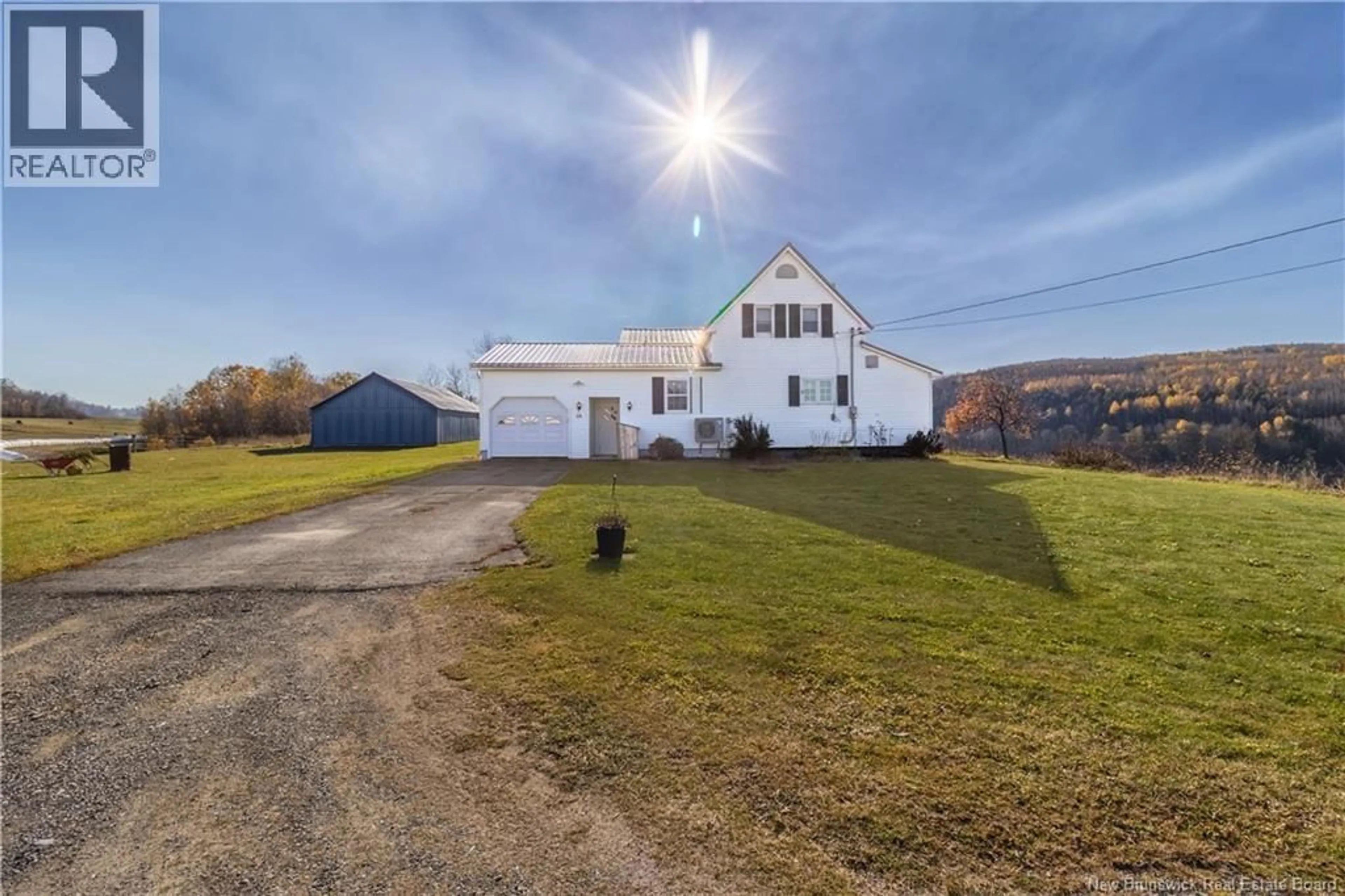 A pic from outside/outdoor area/front of a property/back of a property/a pic from drone, unknown for 10 CLARENCE HUNTER LANE, Riverbank New Brunswick E7L4E9