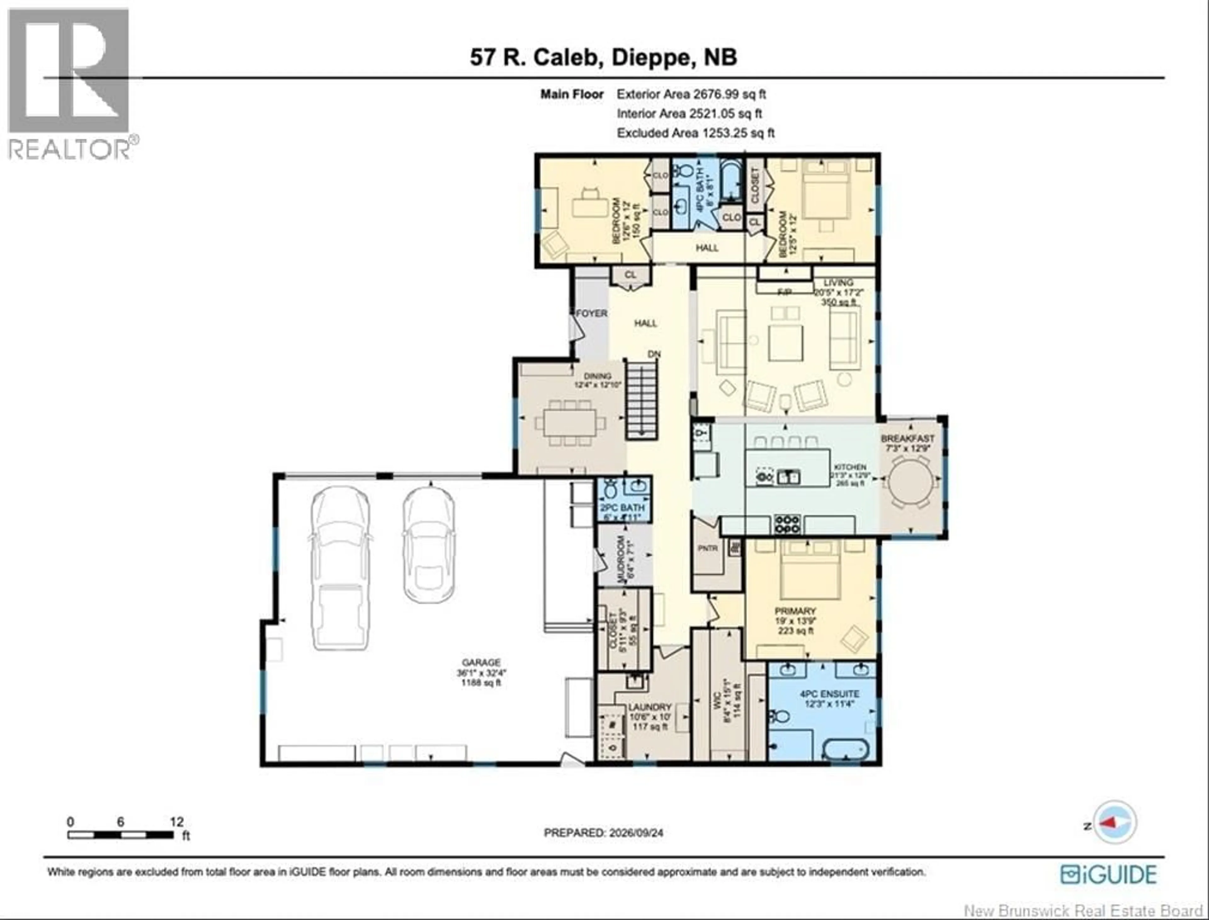 Floor plan for 57 CALEB STREET, Dieppe New Brunswick E1A2P7