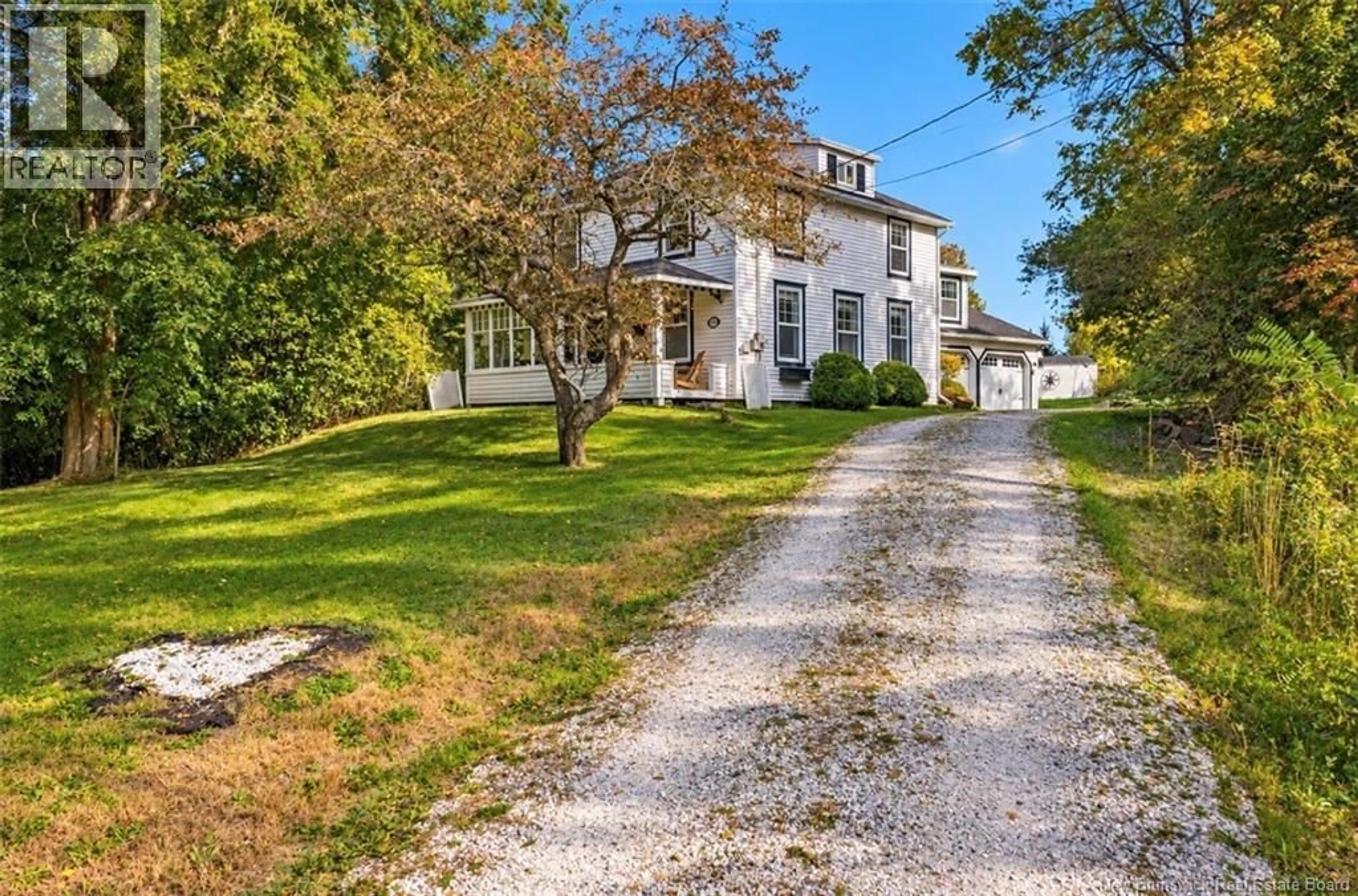 A pic from outside/outdoor area/front of a property/back of a property/a pic from drone, street for 316 ROUTE 100, Nauwigewauk New Brunswick E5N6Z4