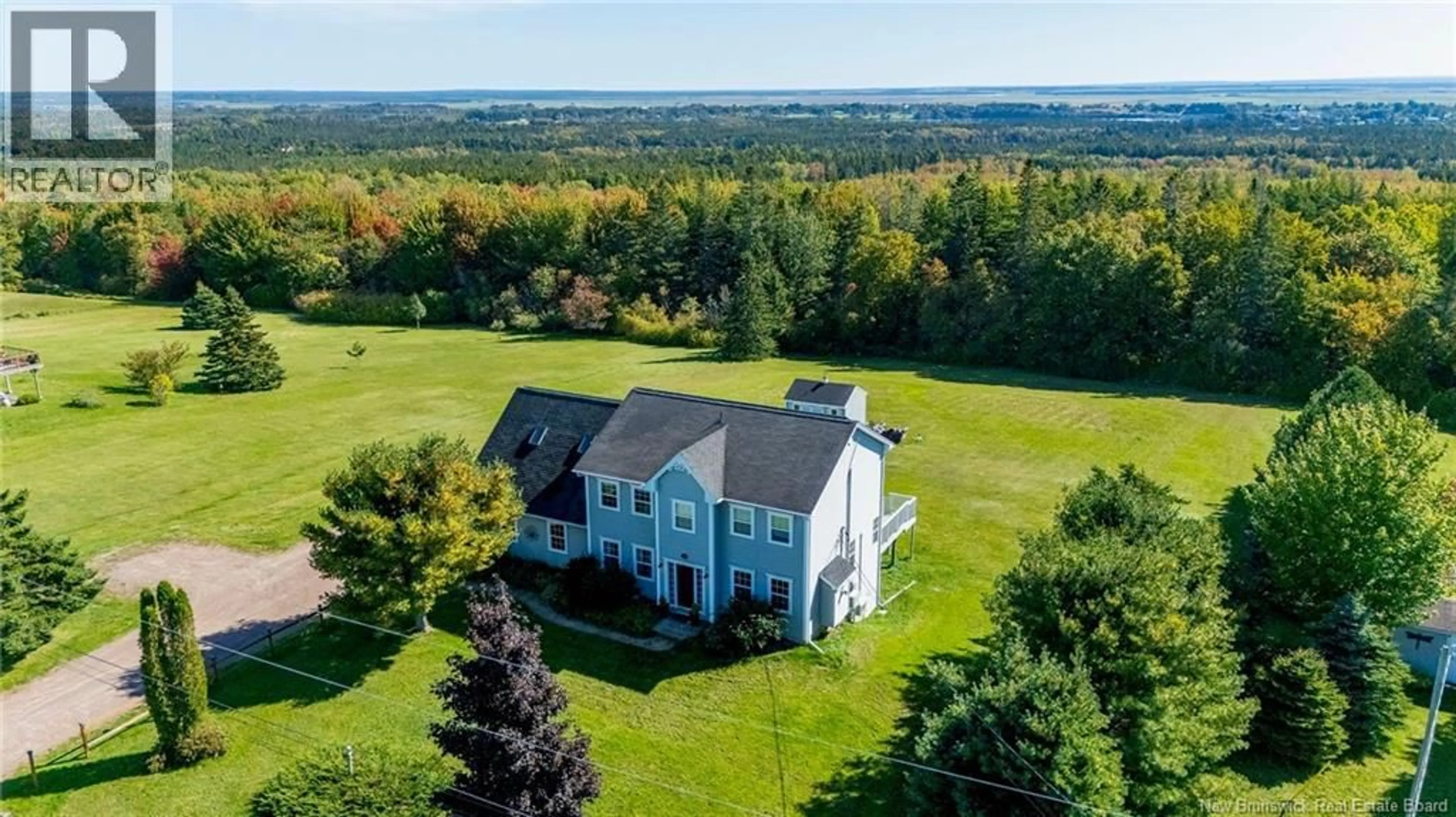 A pic from outside/outdoor area/front of a property/back of a property/a pic from drone, water/lake/river/ocean view for 2 SUNRISE RIDGE, Sackville New Brunswick E4L4S5
