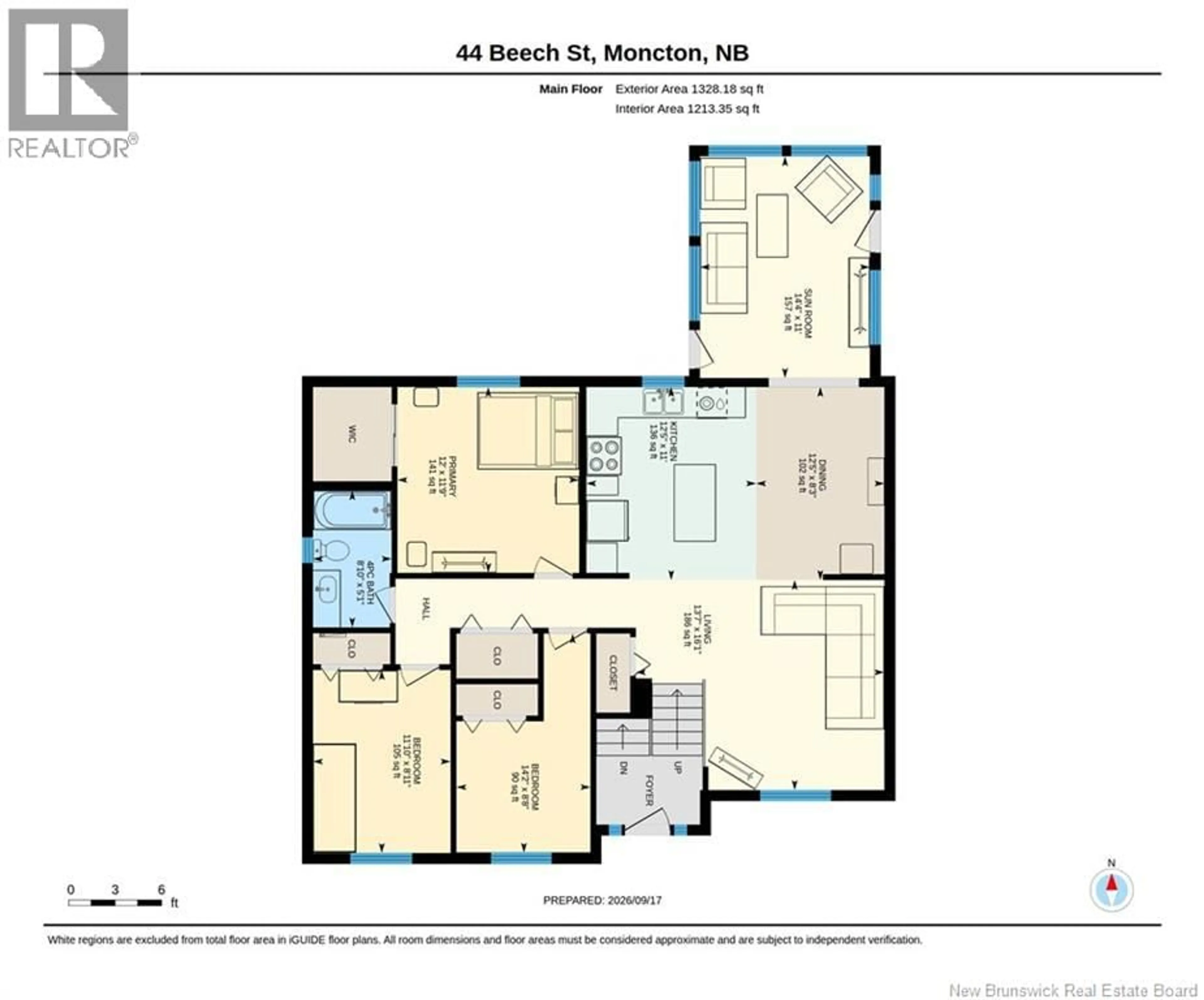 Floor plan for 42-44 BEECH STREET, Moncton New Brunswick E1A4G4