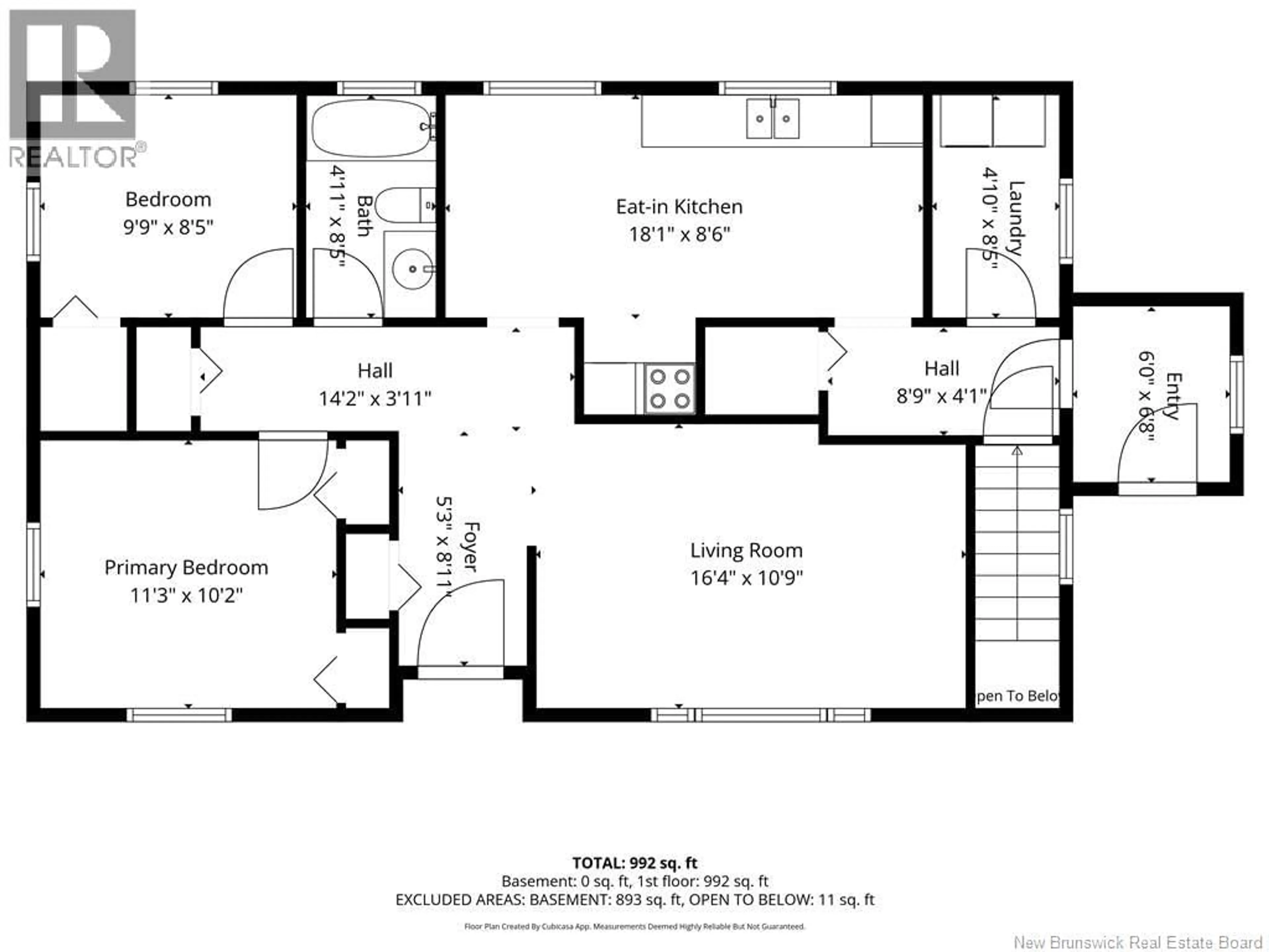 Floor plan for 2086 ROUTE 102, Gagetown New Brunswick E5M1L2