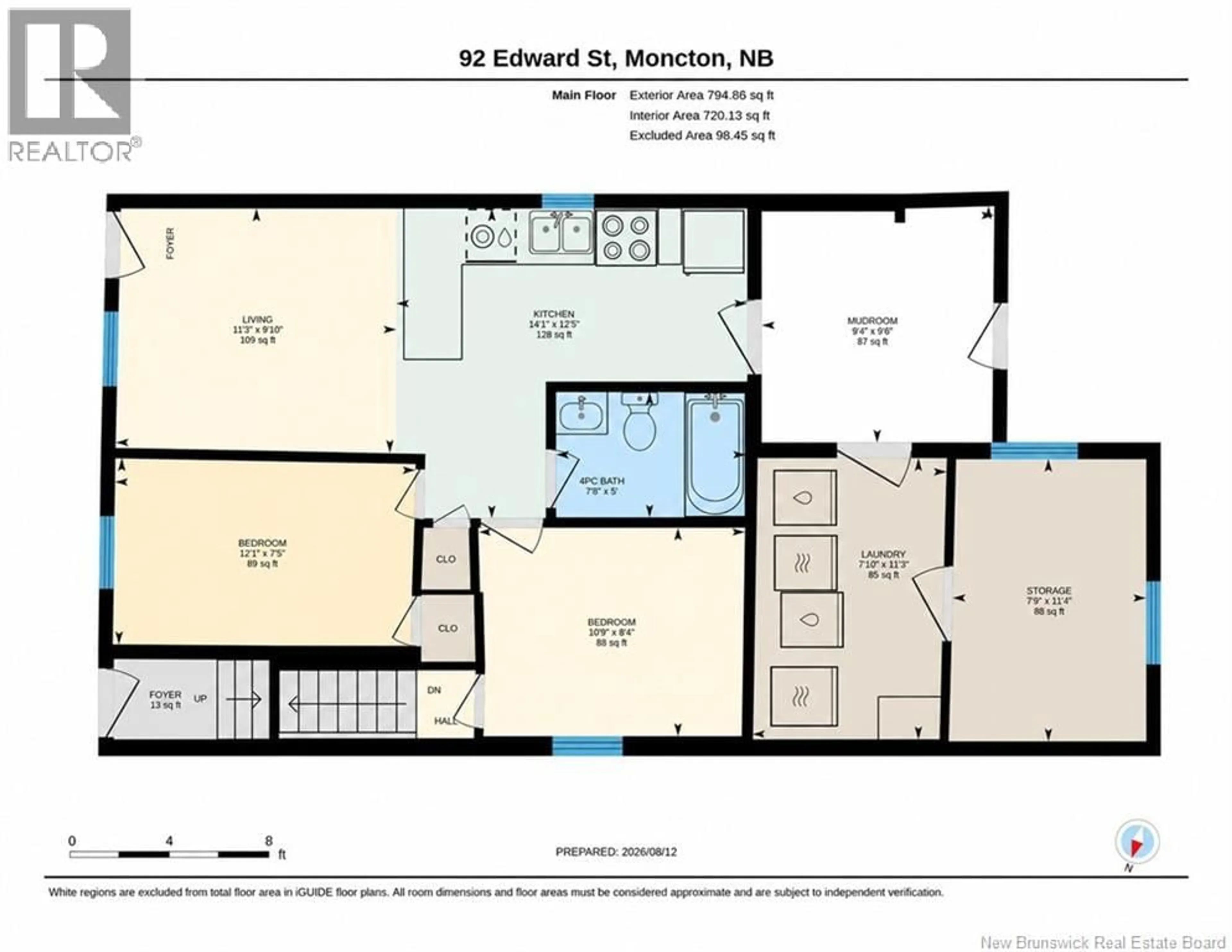 Floor plan for 90-92 EDWARD STREET, Moncton New Brunswick E1A3Y9