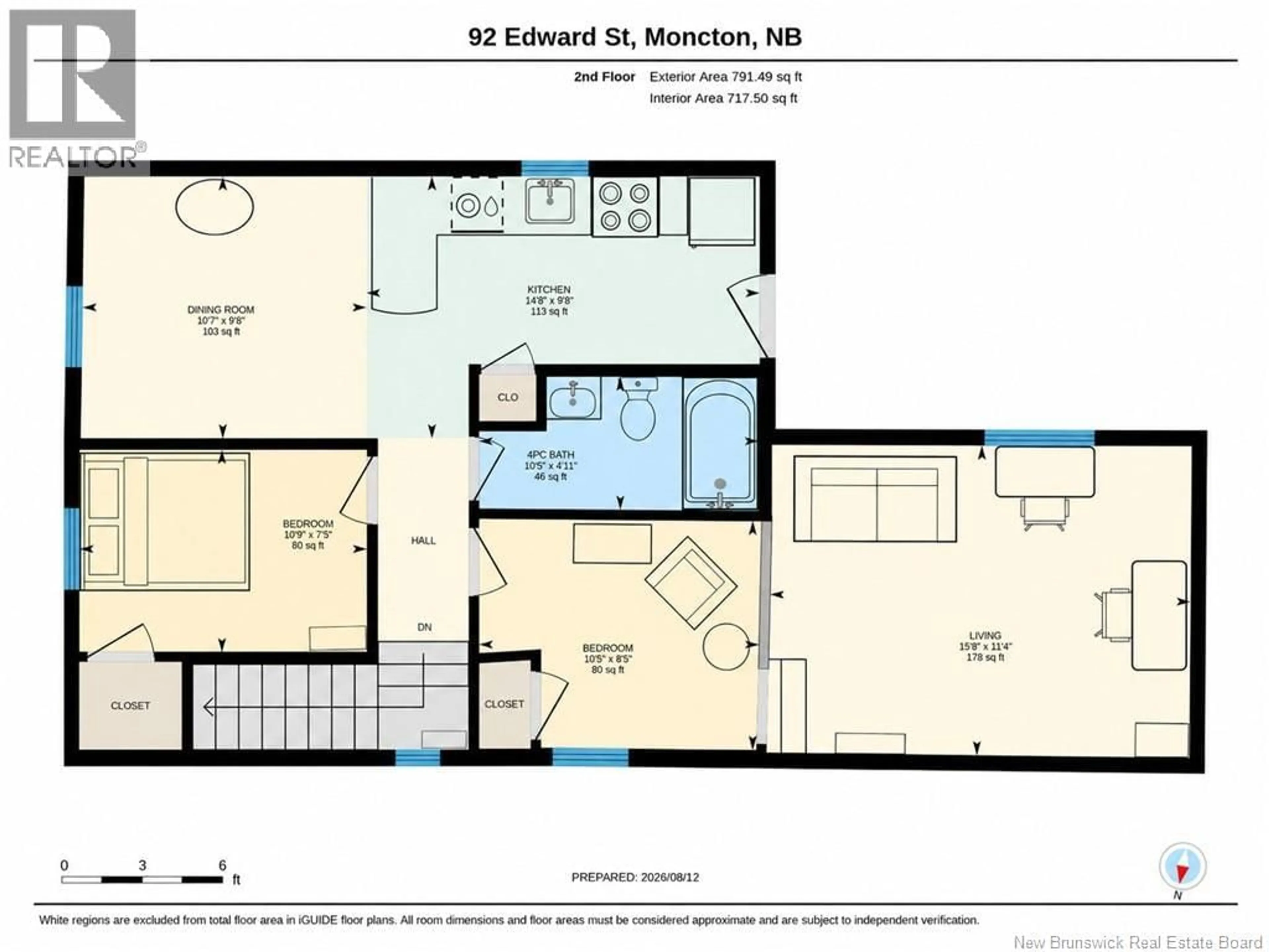 Floor plan for 90-92 EDWARD STREET, Moncton New Brunswick E1A3Y9