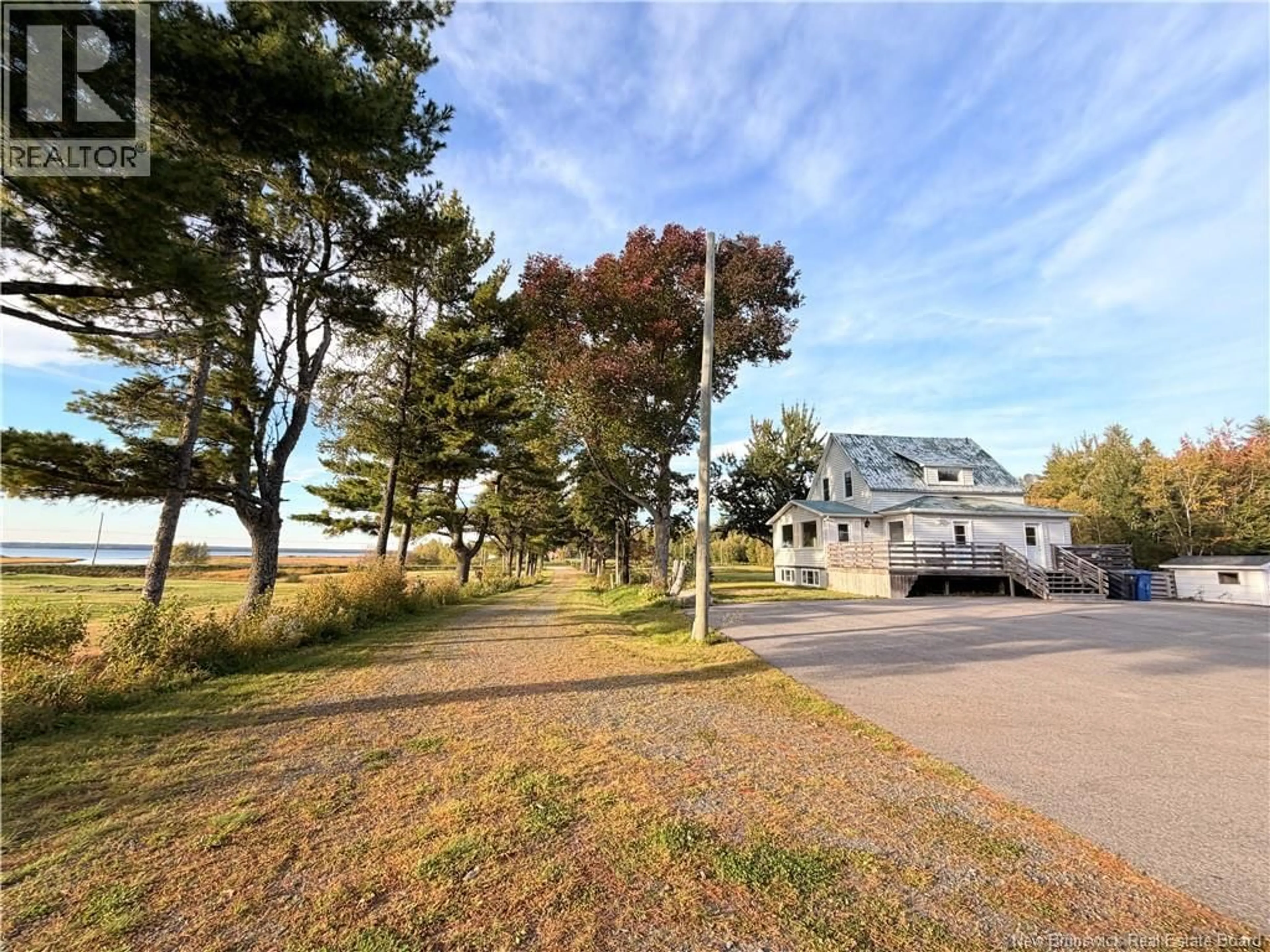 A pic from outside/outdoor area/front of a property/back of a property/a pic from drone, water/lake/river/ocean view for 418 POINT AUX CARR ROAD, Miramichi New Brunswick E1N4X7