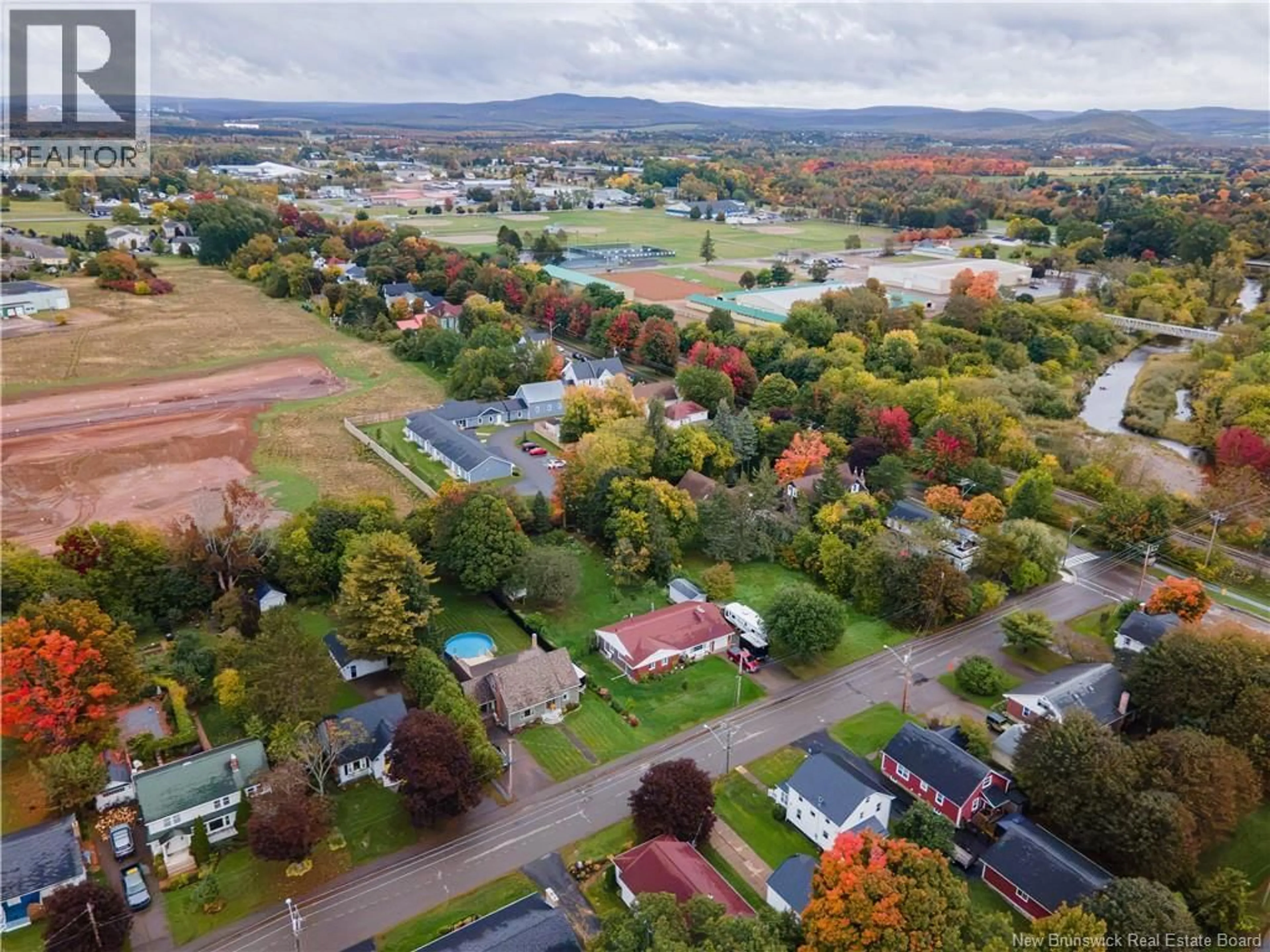 A pic from outside/outdoor area/front of a property/back of a property/a pic from drone, mountain view for 27 STEWART AVENUE, Sussex New Brunswick E4E2E7