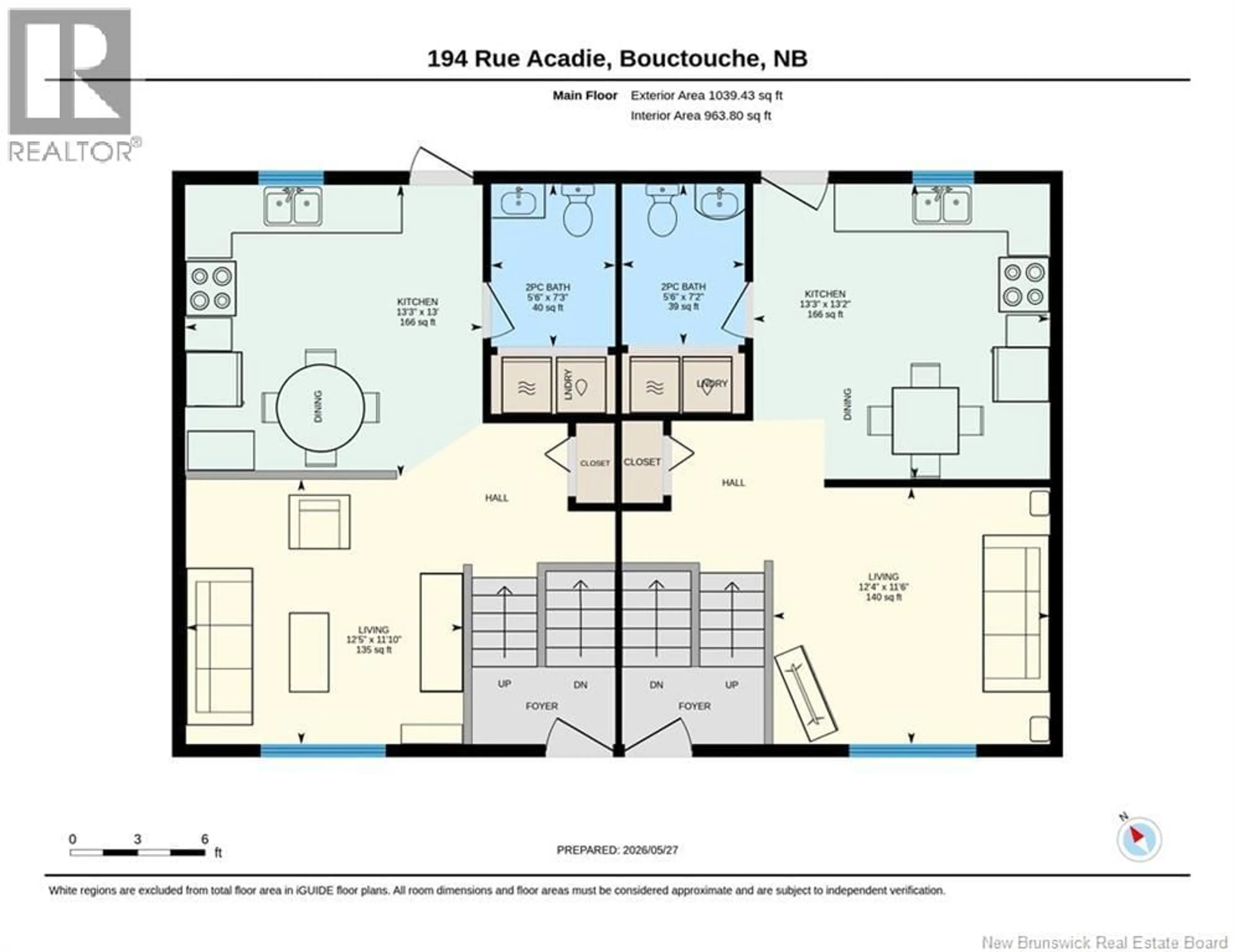 Floor plan for 194-196 ACADIE STREET, Bouctouche New Brunswick E4S2T5