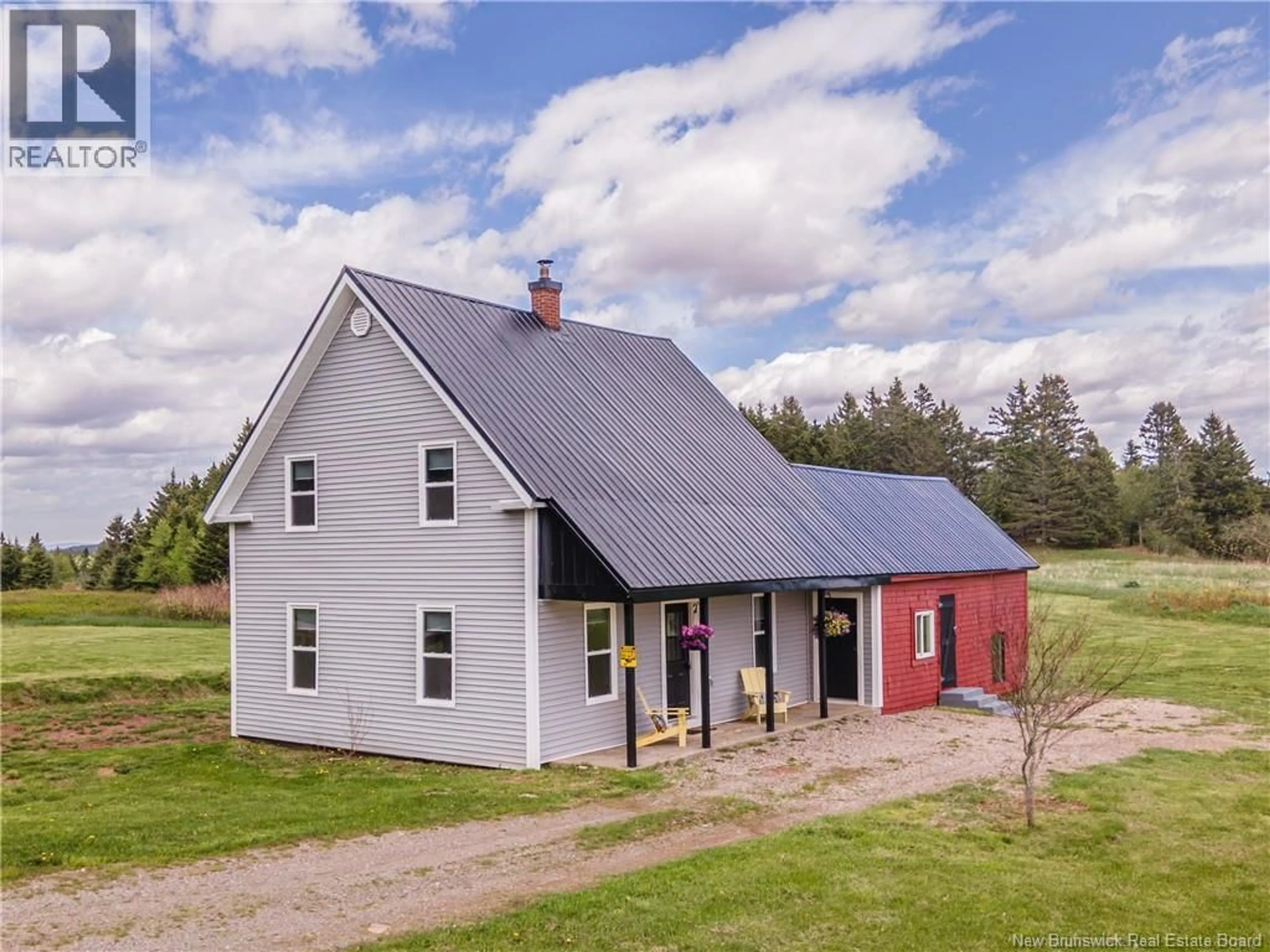 A pic from outside/outdoor area/front of a property/back of a property/a pic from drone, building for 1195 ROUTE 915, New Horton New Brunswick E4H1W4
