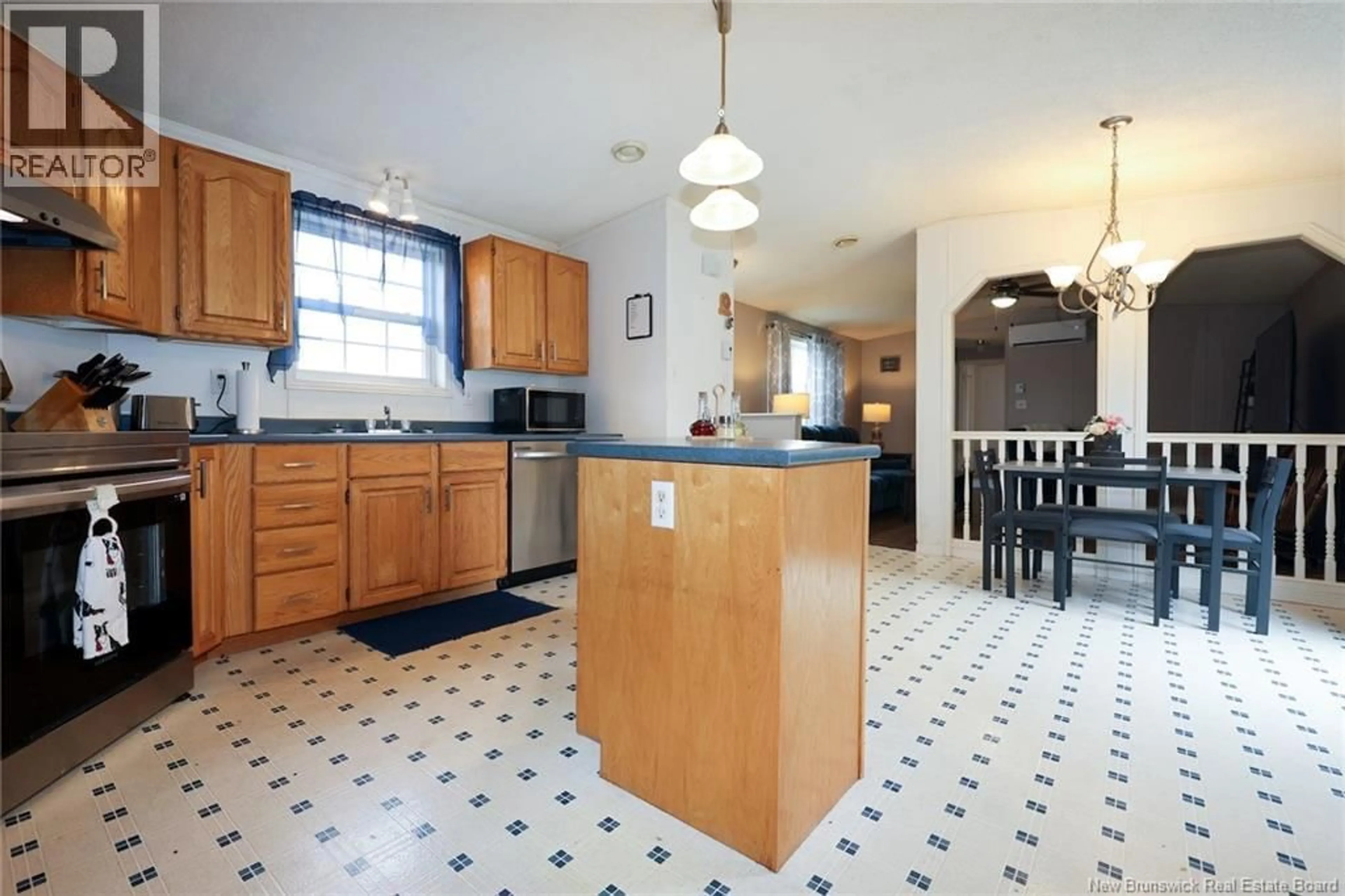 Open concept kitchen, ceramic/tile floor for 39 TODD STREET, Fredericton New Brunswick E3C2M9
