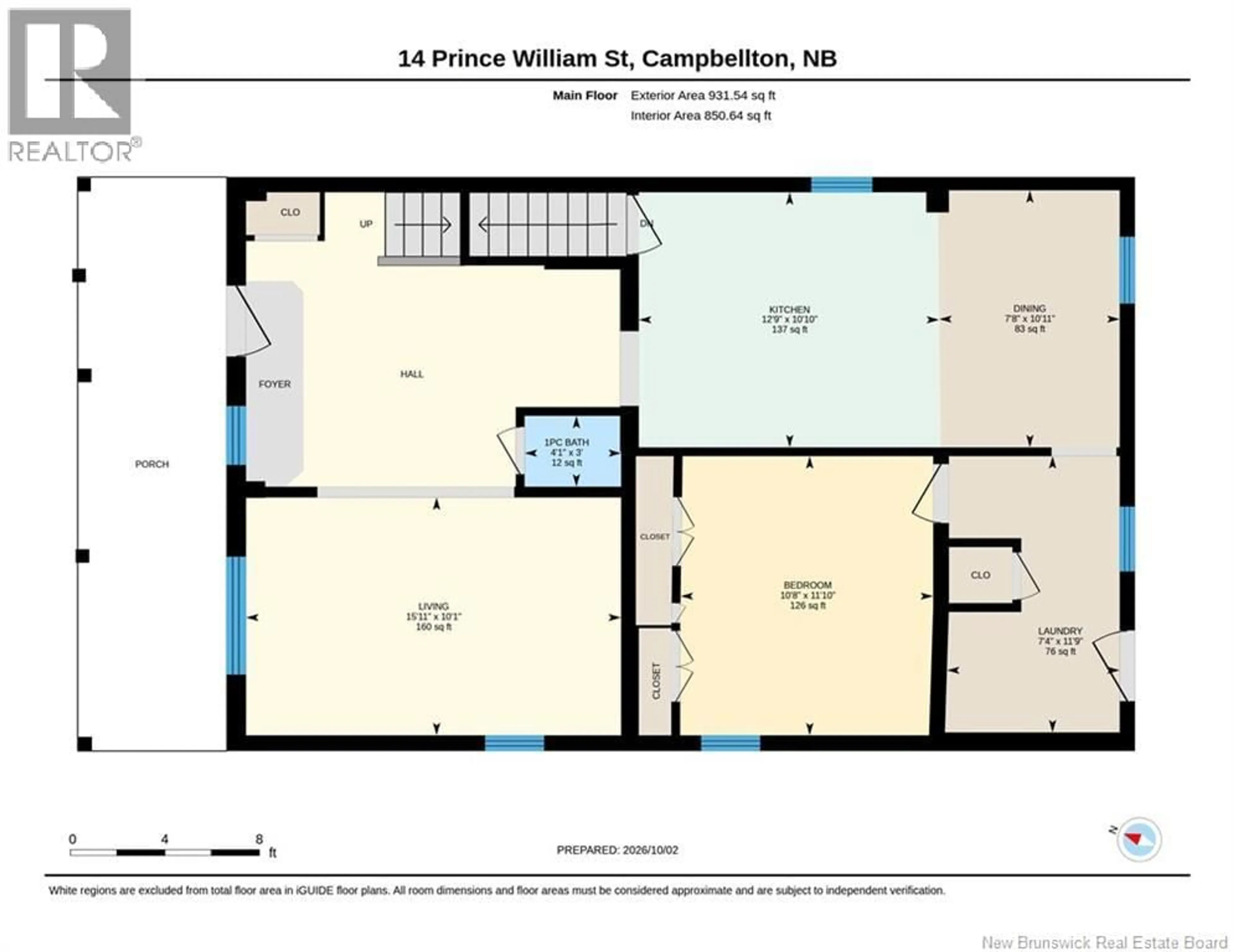 Floor plan for 14 PRINCE WILLIAM STREET, Campbellton New Brunswick E3N1X4