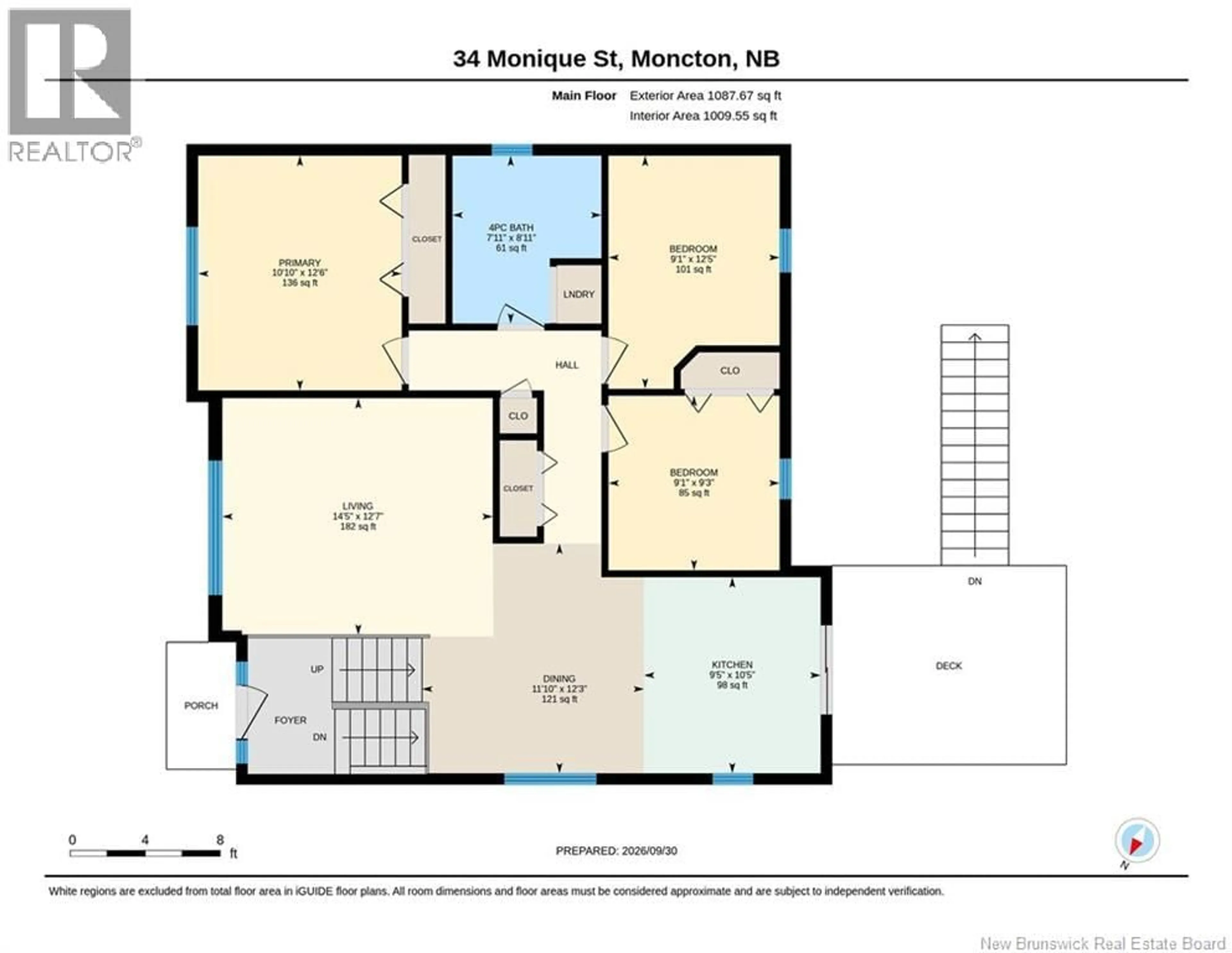 Floor plan for 34 MONIQUE STREET, Moncton New Brunswick E1G0R2