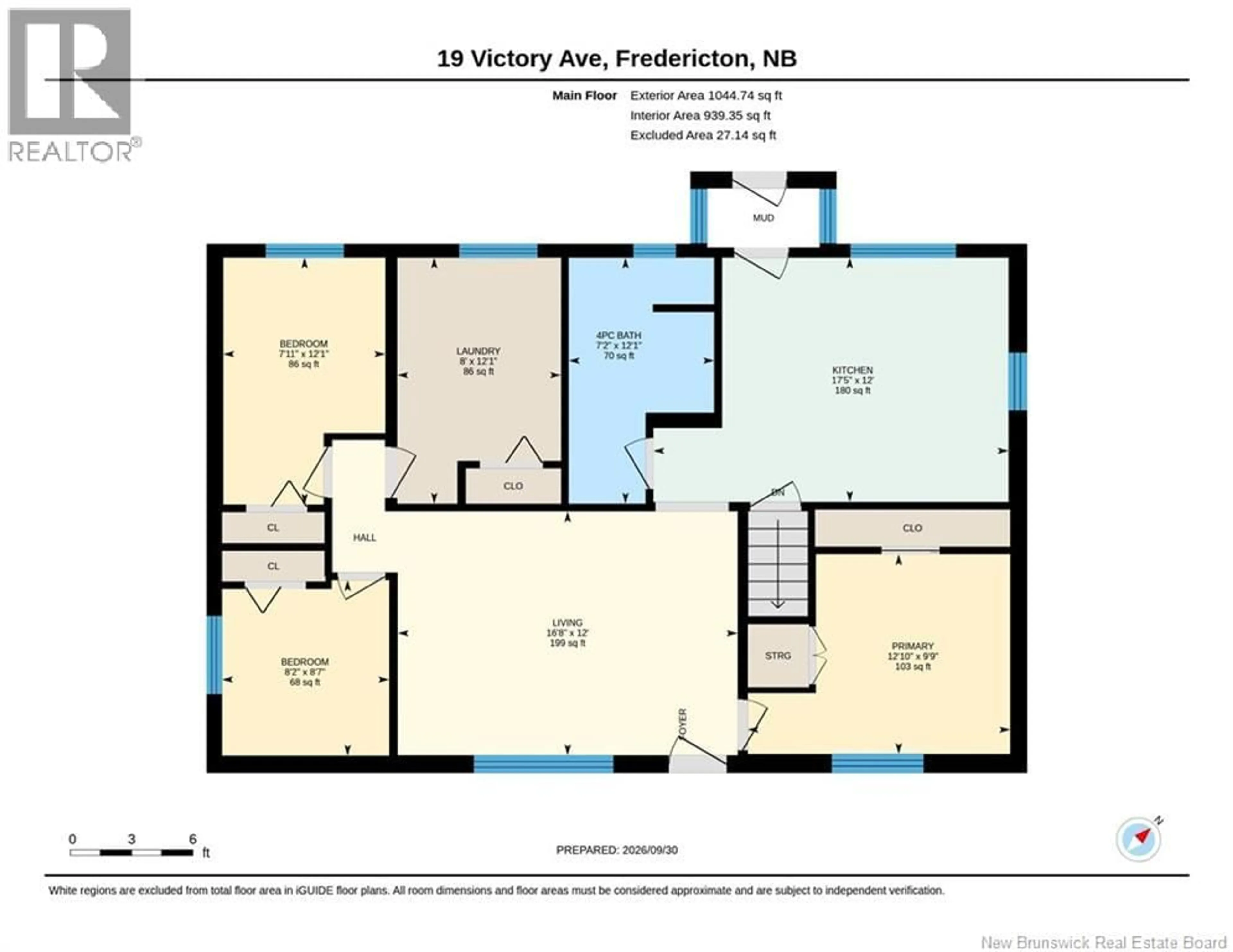 Floor plan for 19 VICTORY AVENUE, Fredericton New Brunswick E3A3V6