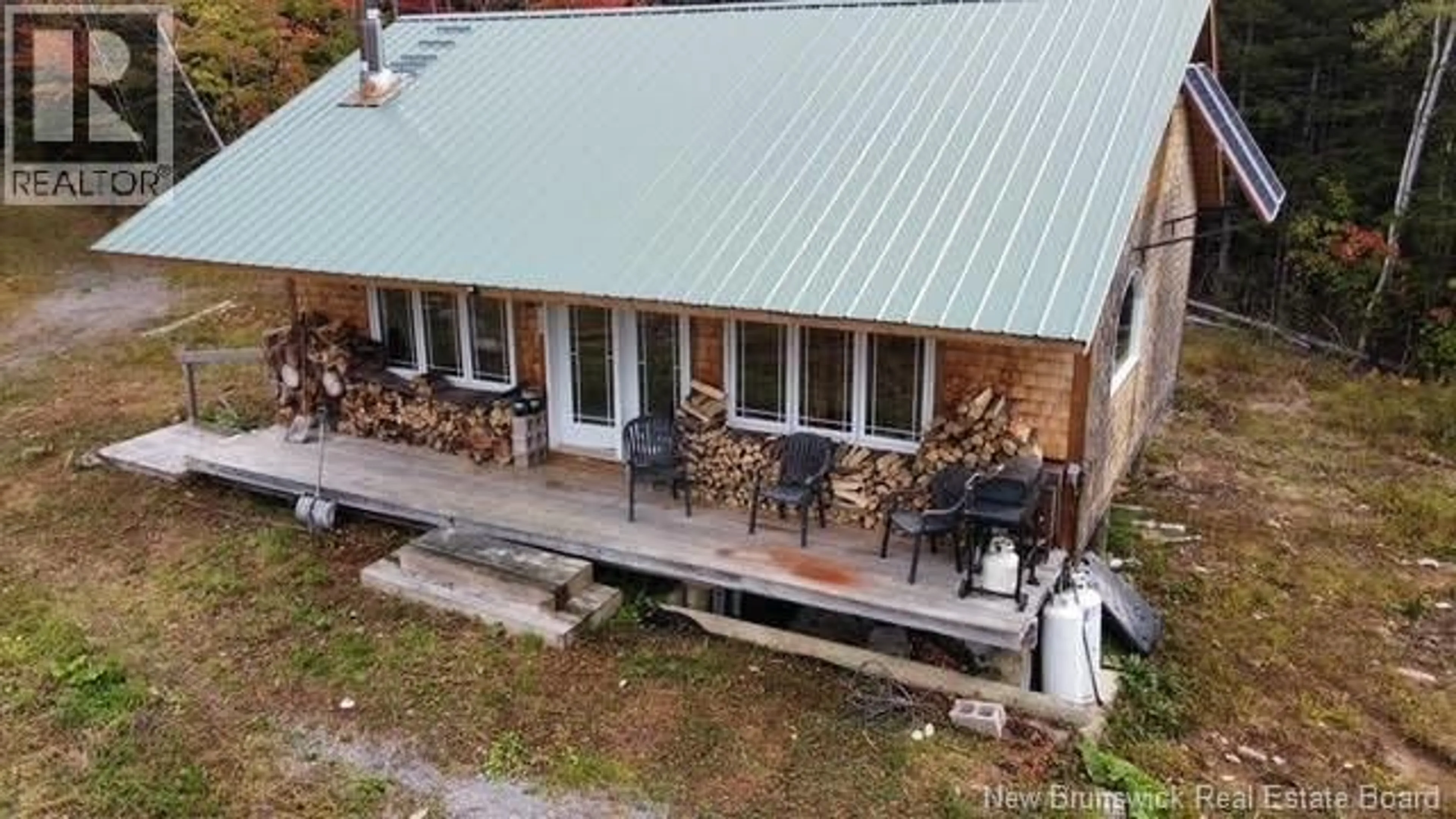 A pic from outside/outdoor area/front of a property/back of a property/a pic from drone, building for CAMP KITCHEN SETTLEMENT ROAD, Prince William New Brunswick E6K3P9