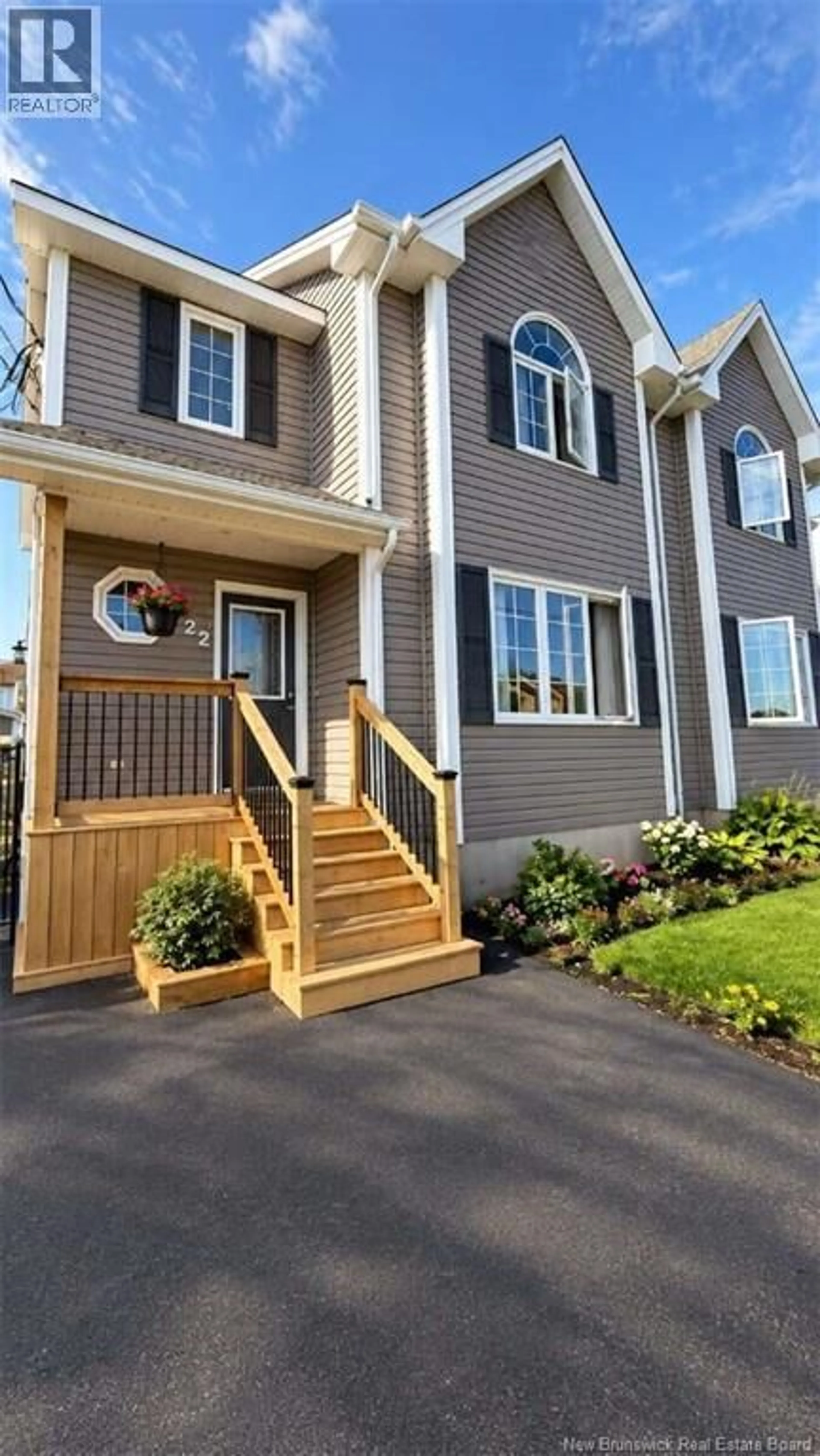 Home with vinyl exterior material, street for 22 COACHMEN STREET, Riverview New Brunswick E1B0J7