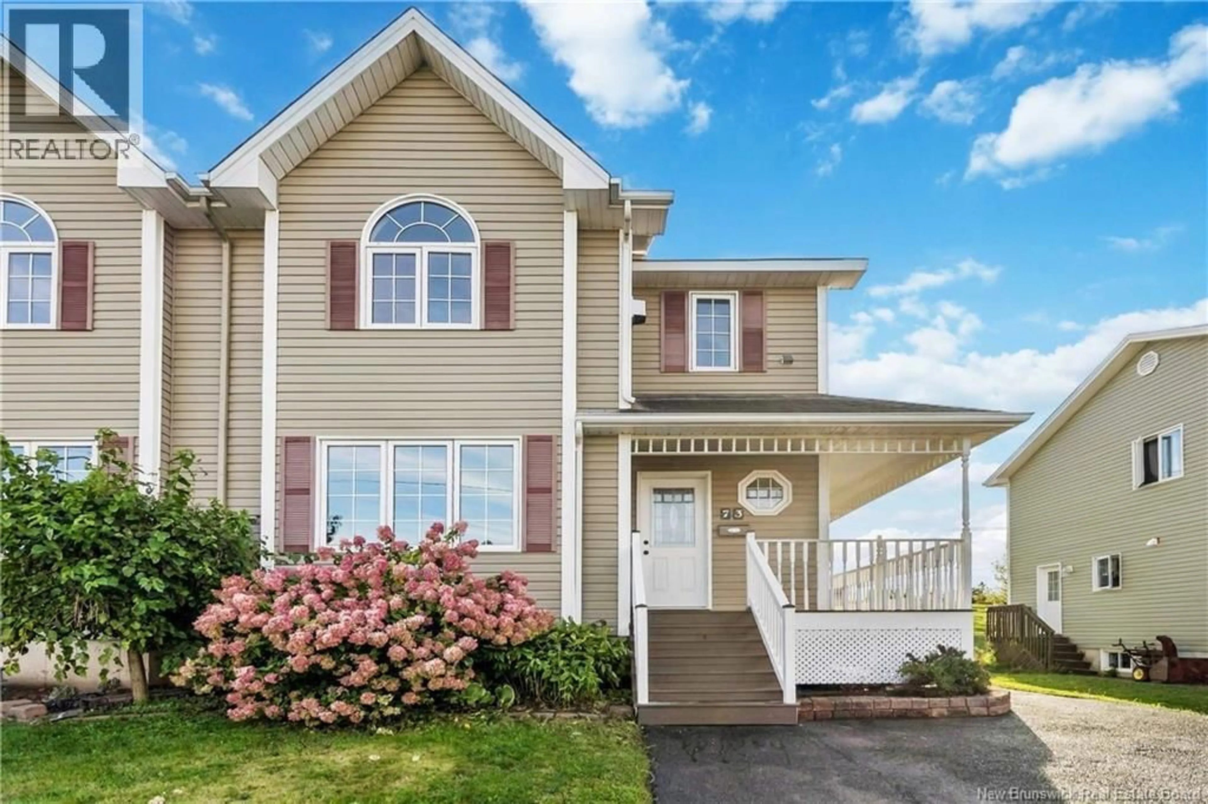 Home with vinyl exterior material, street for 73 SAWGRASS DRIVE, Riverview New Brunswick E1B0B1