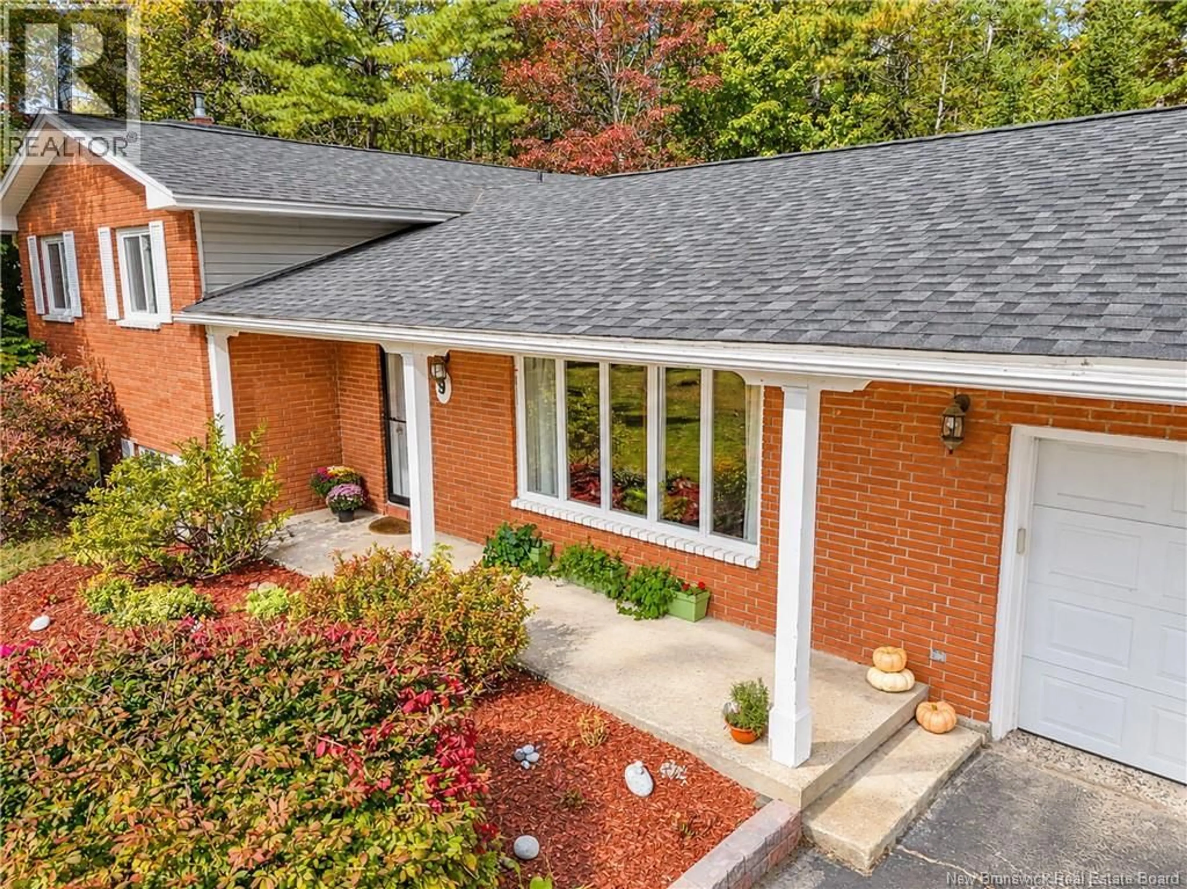 Home with brick exterior material, street for 9 NEPTUNE CRESCENT, Hanwell New Brunswick E3C1M7