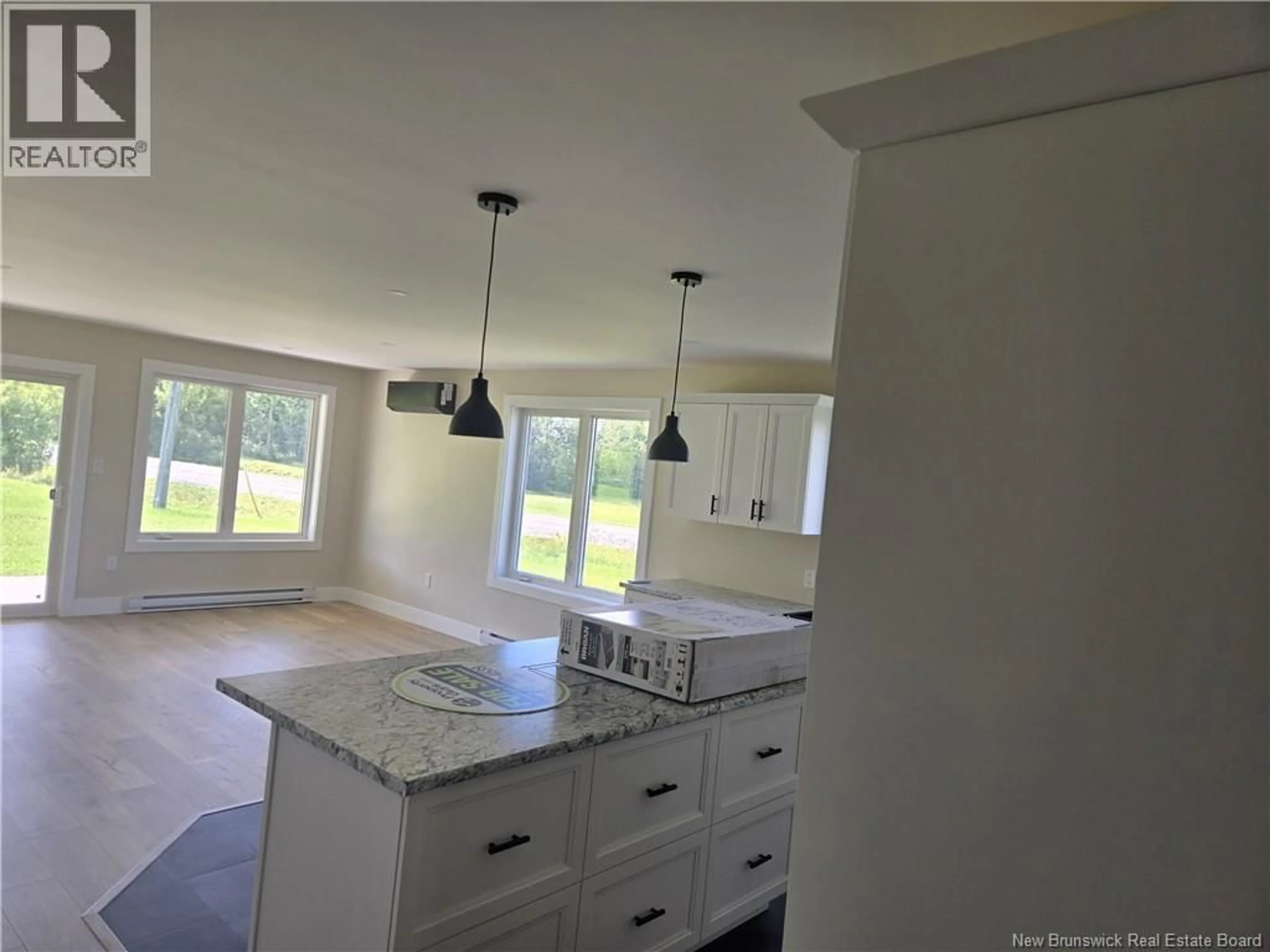 Open concept kitchen, ceramic/tile floor for 14 BURBANK STREET, Florenceville-Bristol New Brunswick E7L2X2