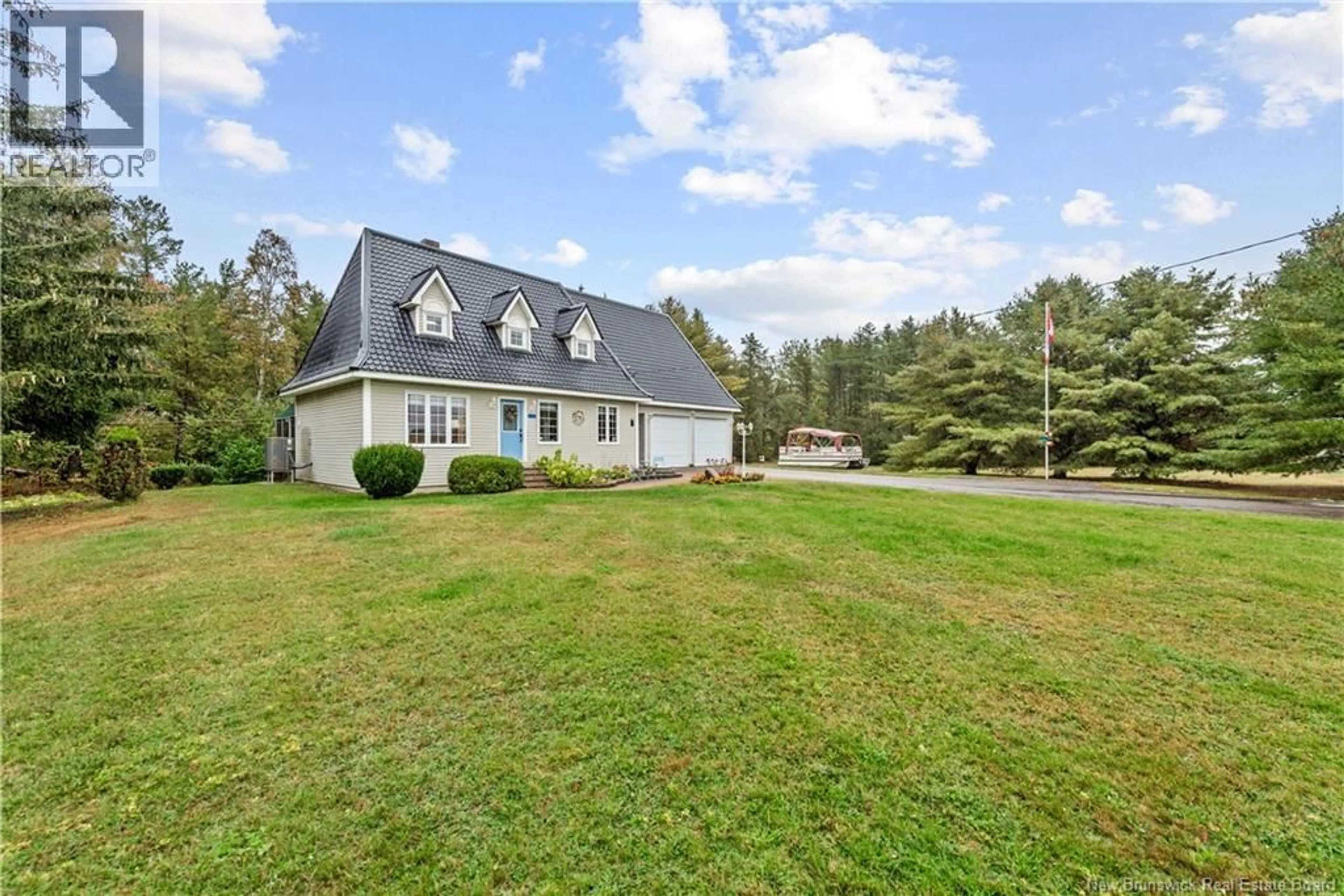 A pic from outside/outdoor area/front of a property/back of a property/a pic from drone, water/lake/river/ocean view for 1460 SAINT CHARLES NORD, Saint-Charles New Brunswick E4W4T6