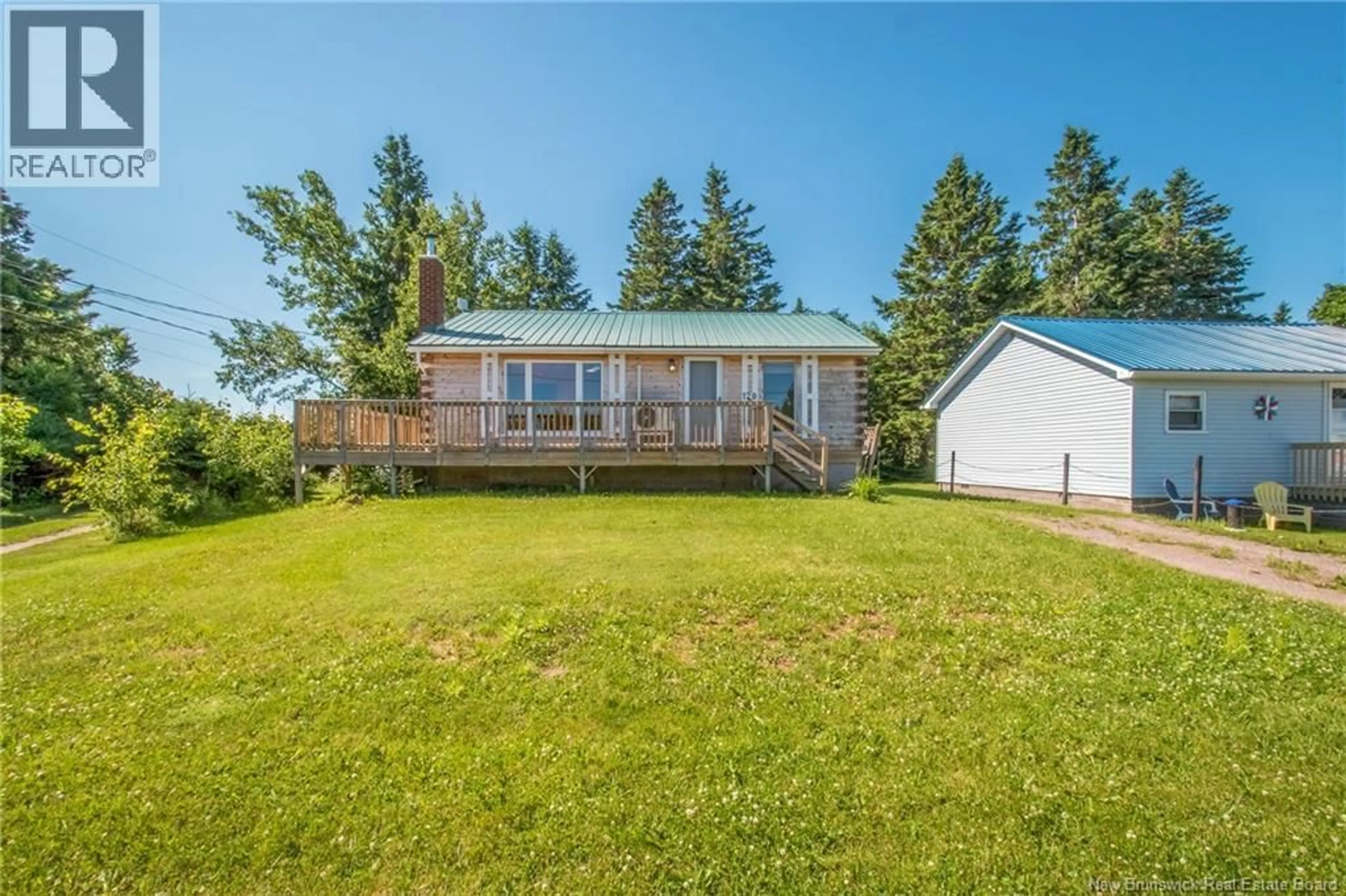 A pic from outside/outdoor area/front of a property/back of a property/a pic from drone, water/lake/river/ocean view for 120 IRWINS POINT, Baie Verte New Brunswick E4M1H5