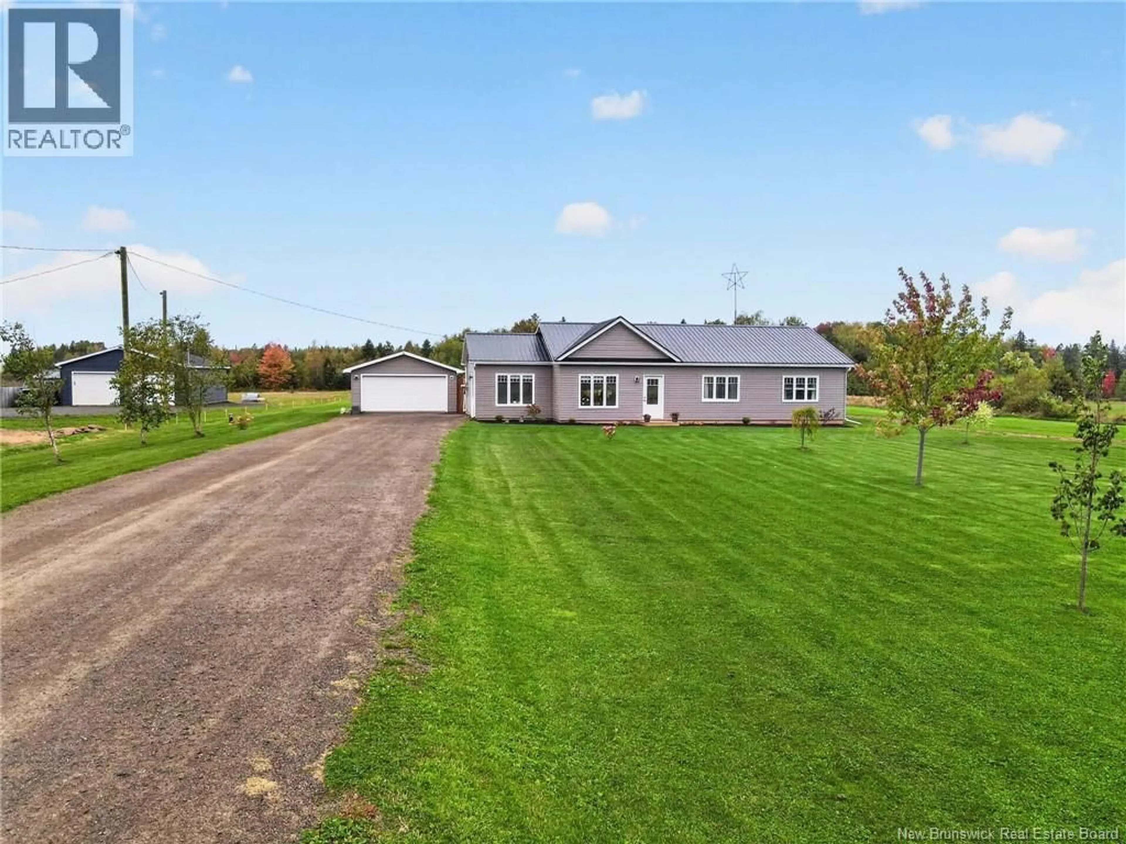 A pic from outside/outdoor area/front of a property/back of a property/a pic from drone, street for 18 HOPE ROAD, Steeves Mountain New Brunswick E1G3Z1