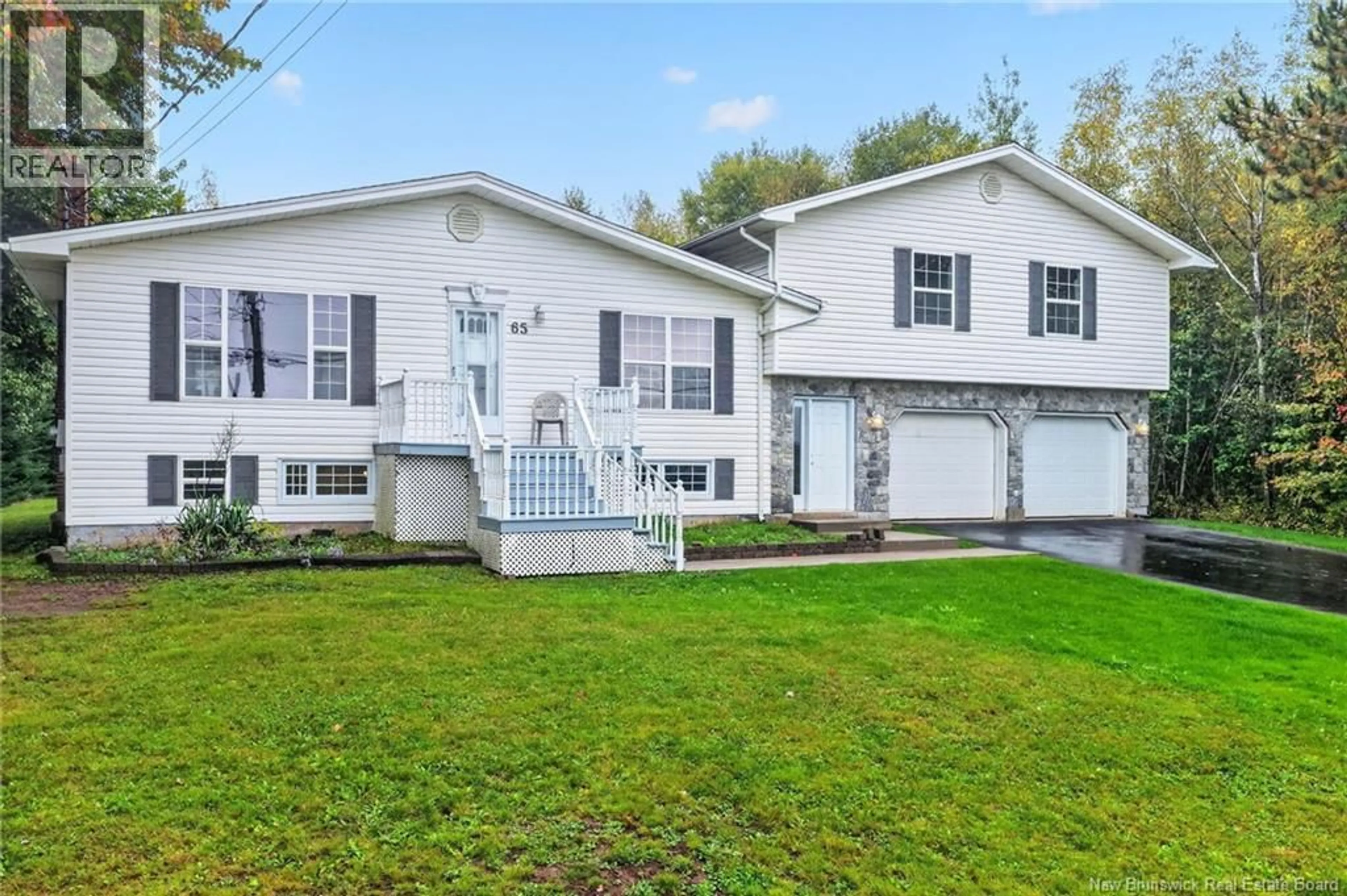 Home with vinyl exterior material, street for 65 NORTHWOOD ROAD, Moncton New Brunswick E1G2K8