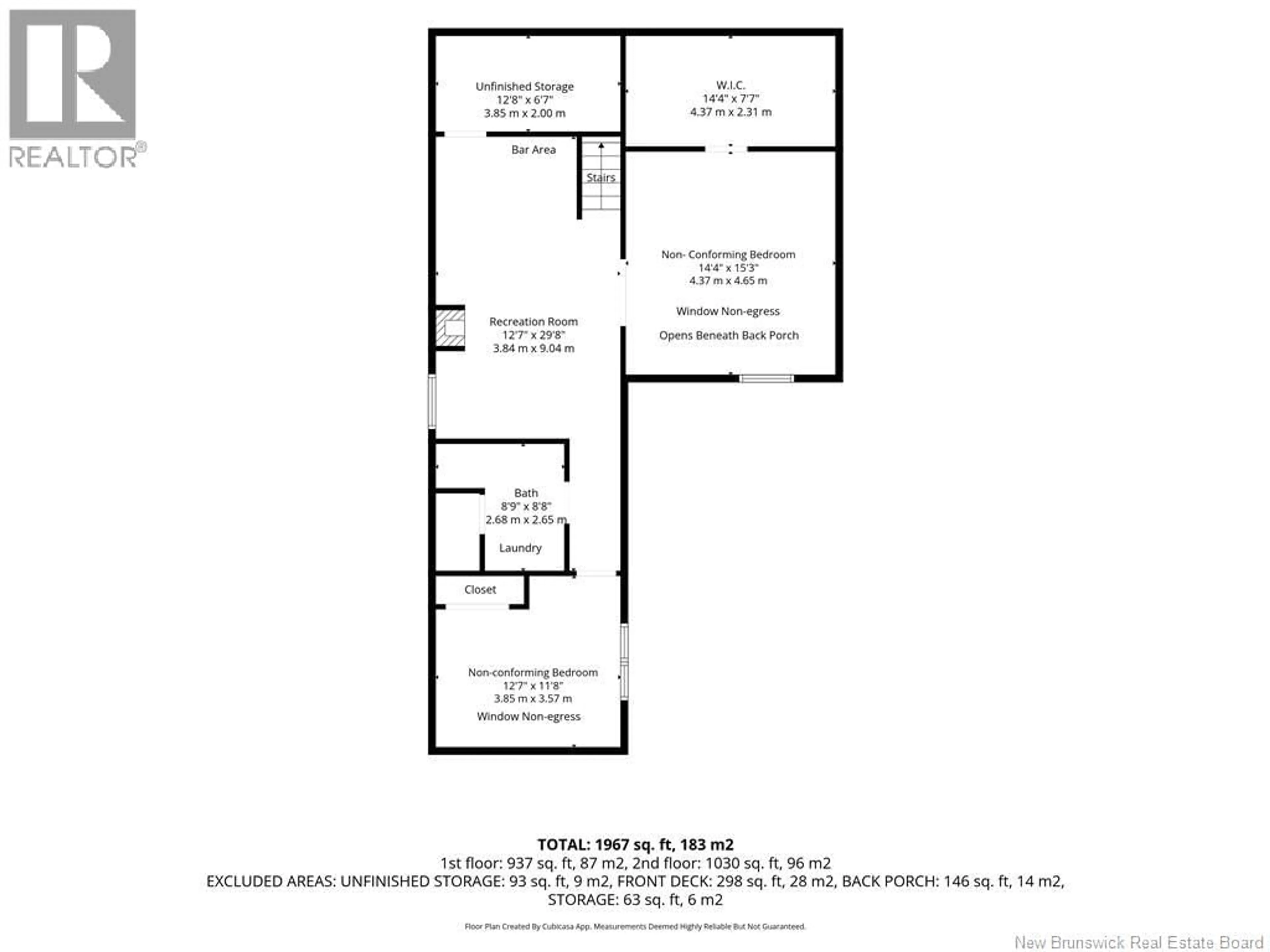 Floor plan for 460 VANIER STREET, Campbellton New Brunswick E3N1V7