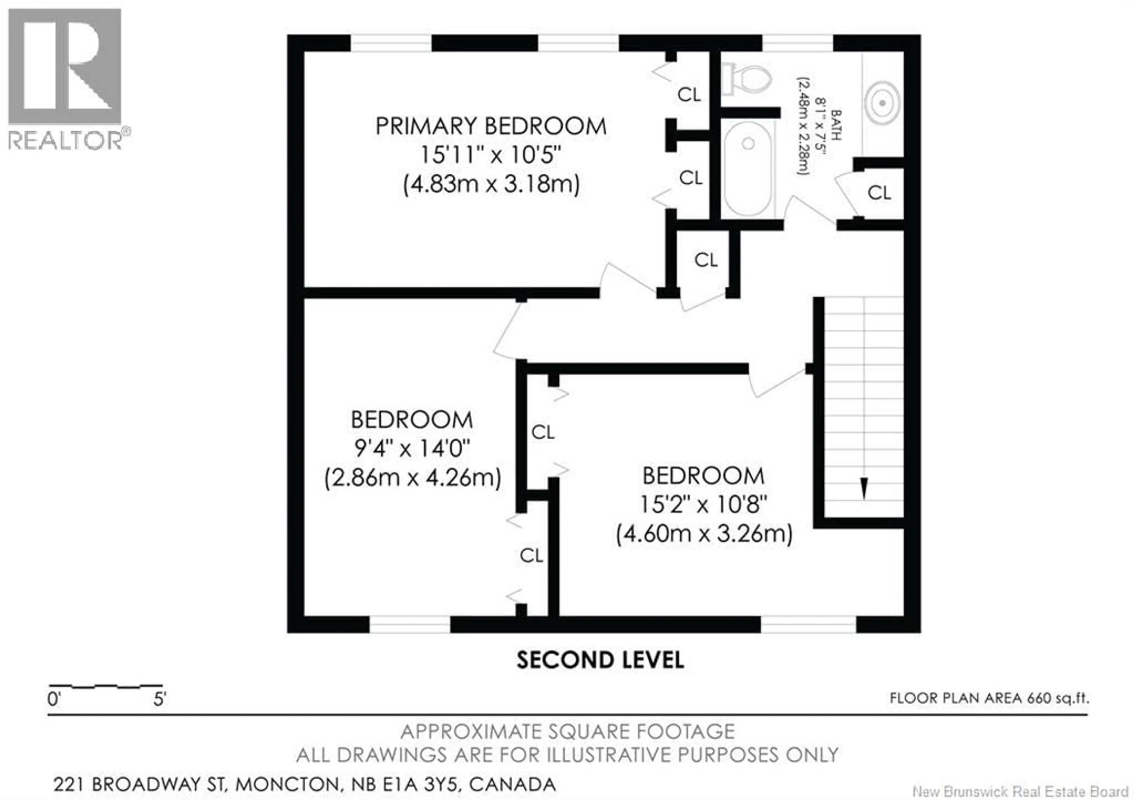 Floor plan for 221 BROADWAY STREET, Moncton New Brunswick E1A3Y5