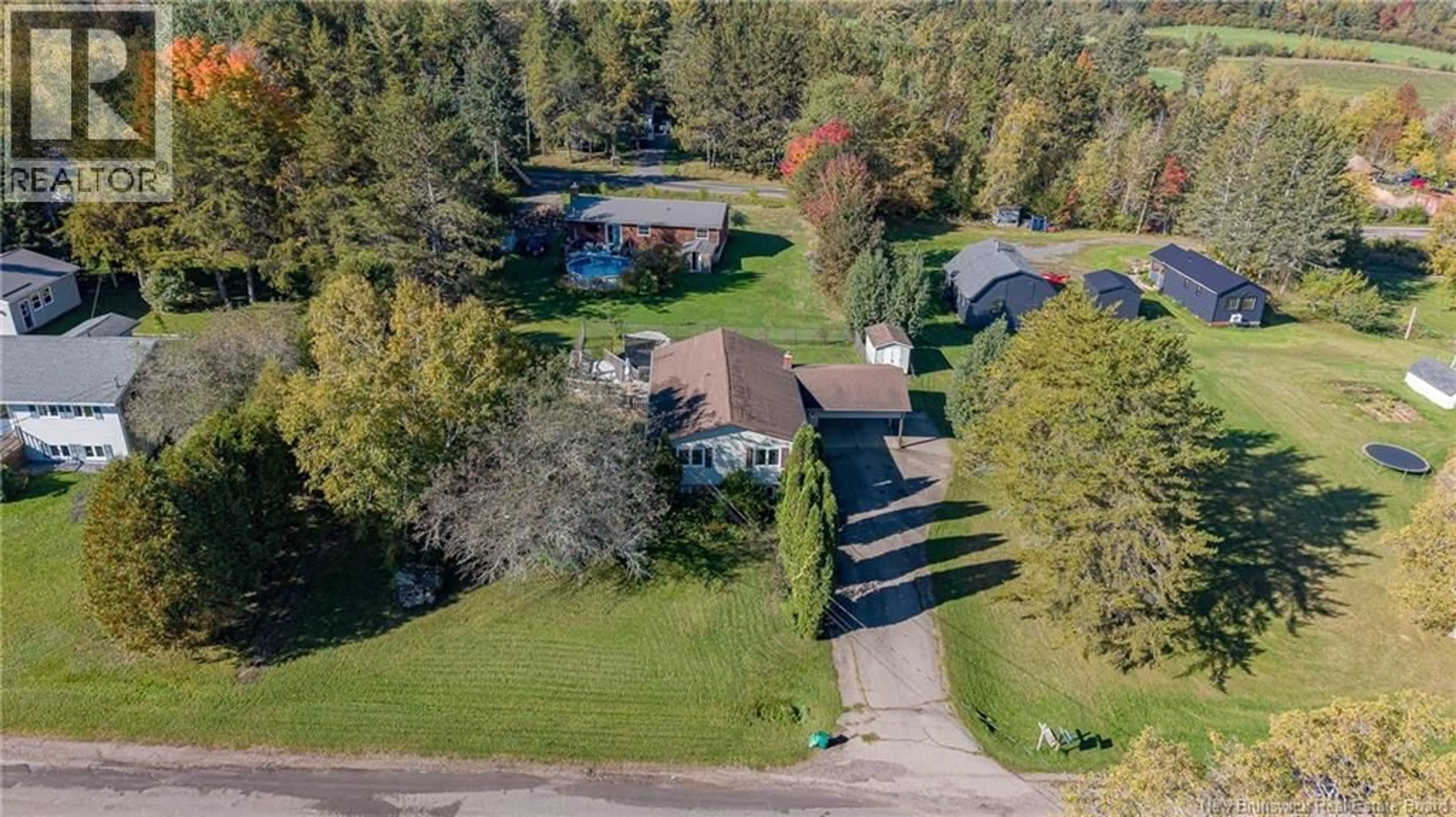 A pic from outside/outdoor area/front of a property/back of a property/a pic from drone, street for 53 YEOMANS ROAD, Mill Brook New Brunswick E4E3W2