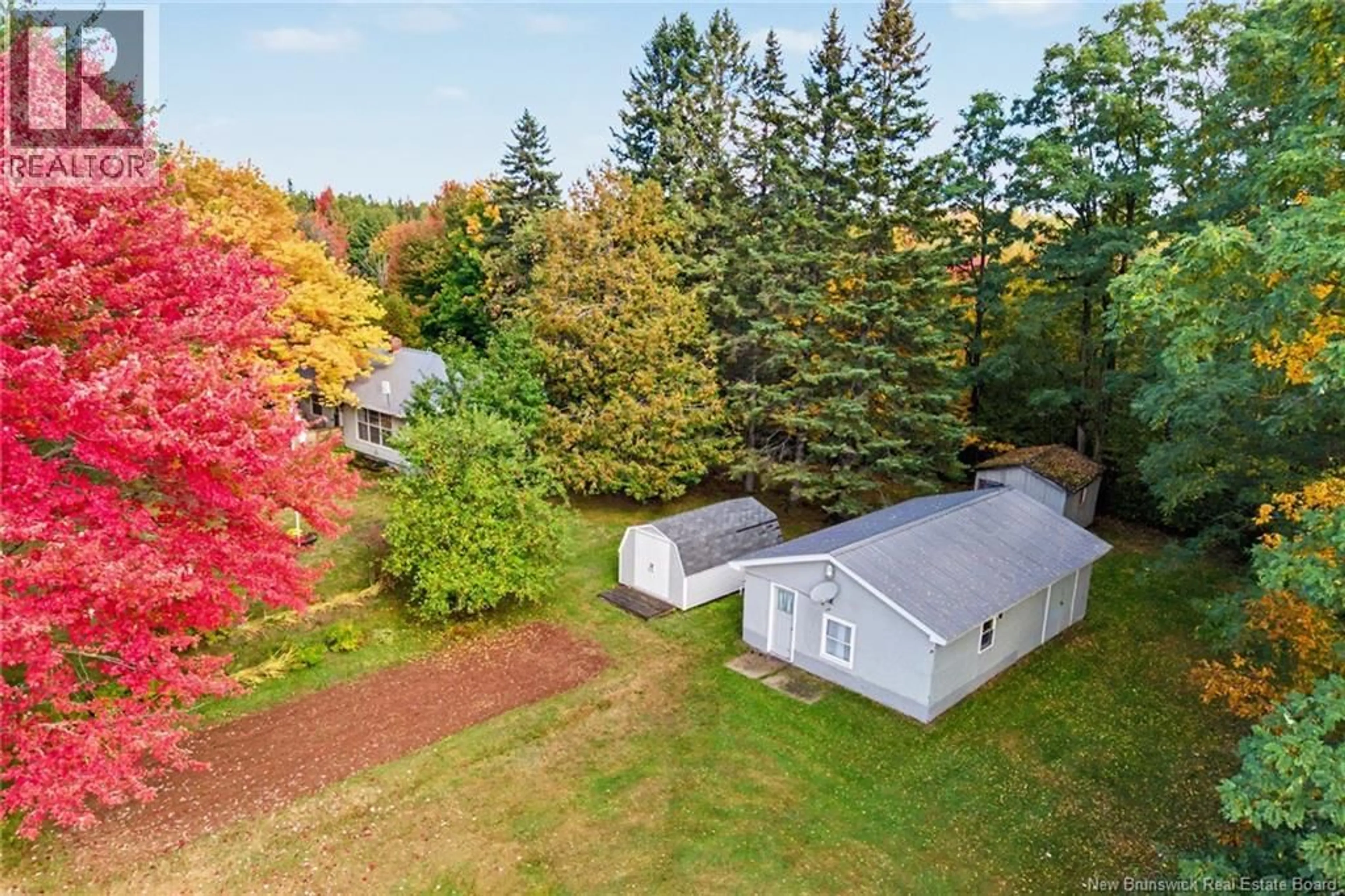 A pic from outside/outdoor area/front of a property/back of a property/a pic from drone, forest/trees view for 5724 ROUTE 105, Mill Cove New Brunswick E4C3A7