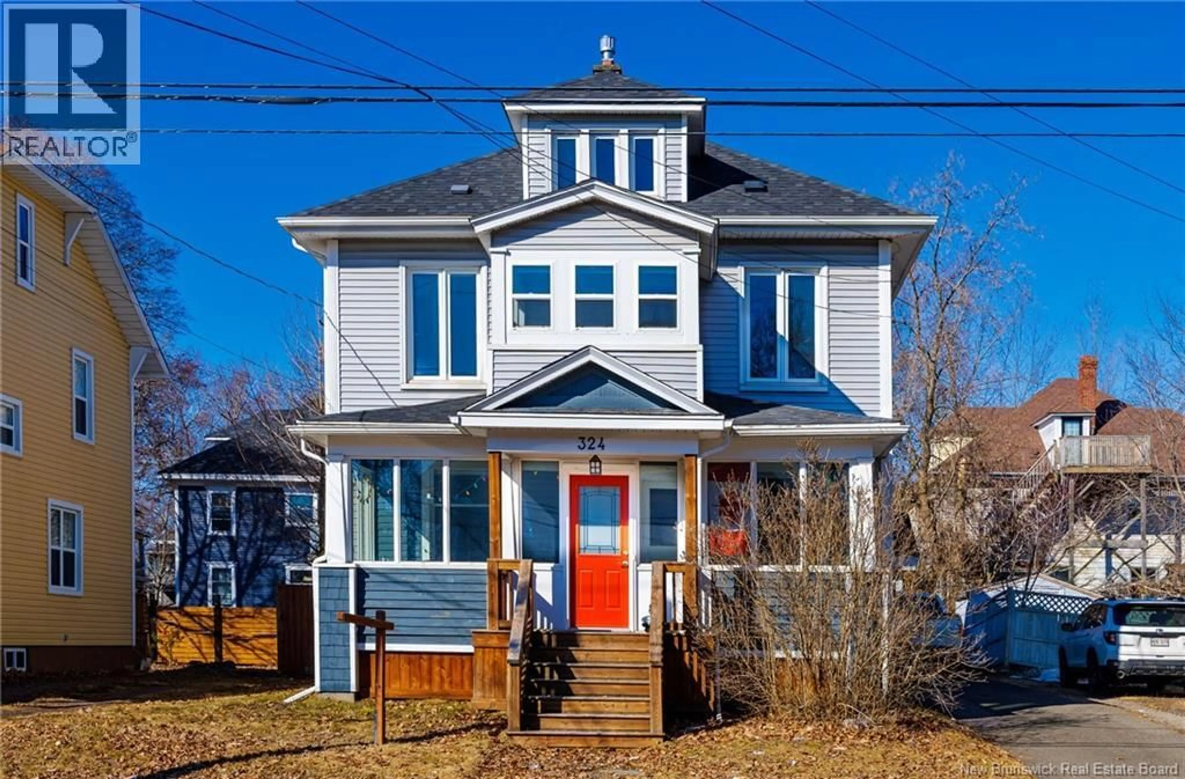 Home with vinyl exterior material, street for 324 HIGH STREET, Moncton New Brunswick E1C6C3
