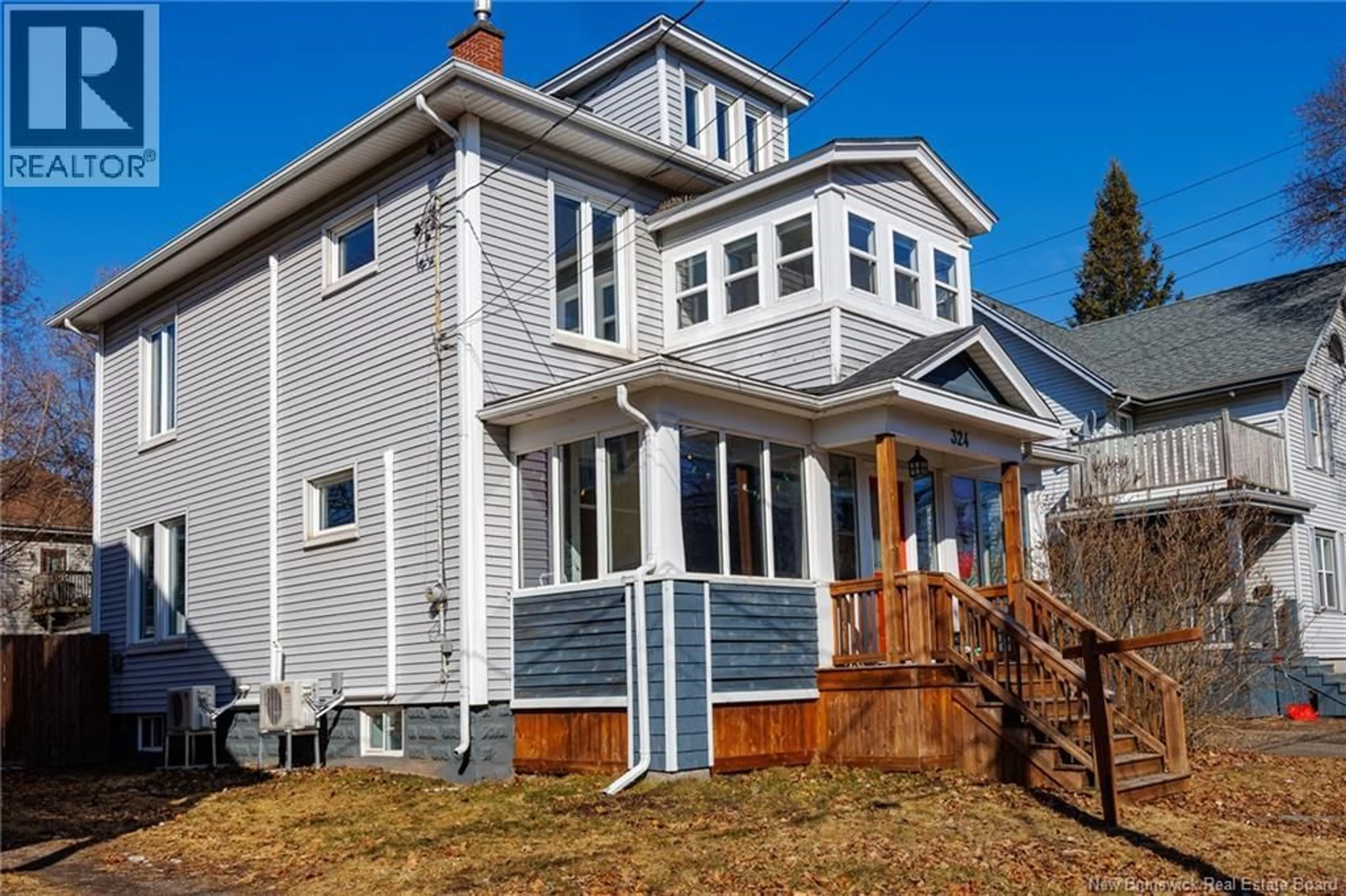 Home with vinyl exterior material, street for 324 HIGH STREET, Moncton New Brunswick E1C6C3