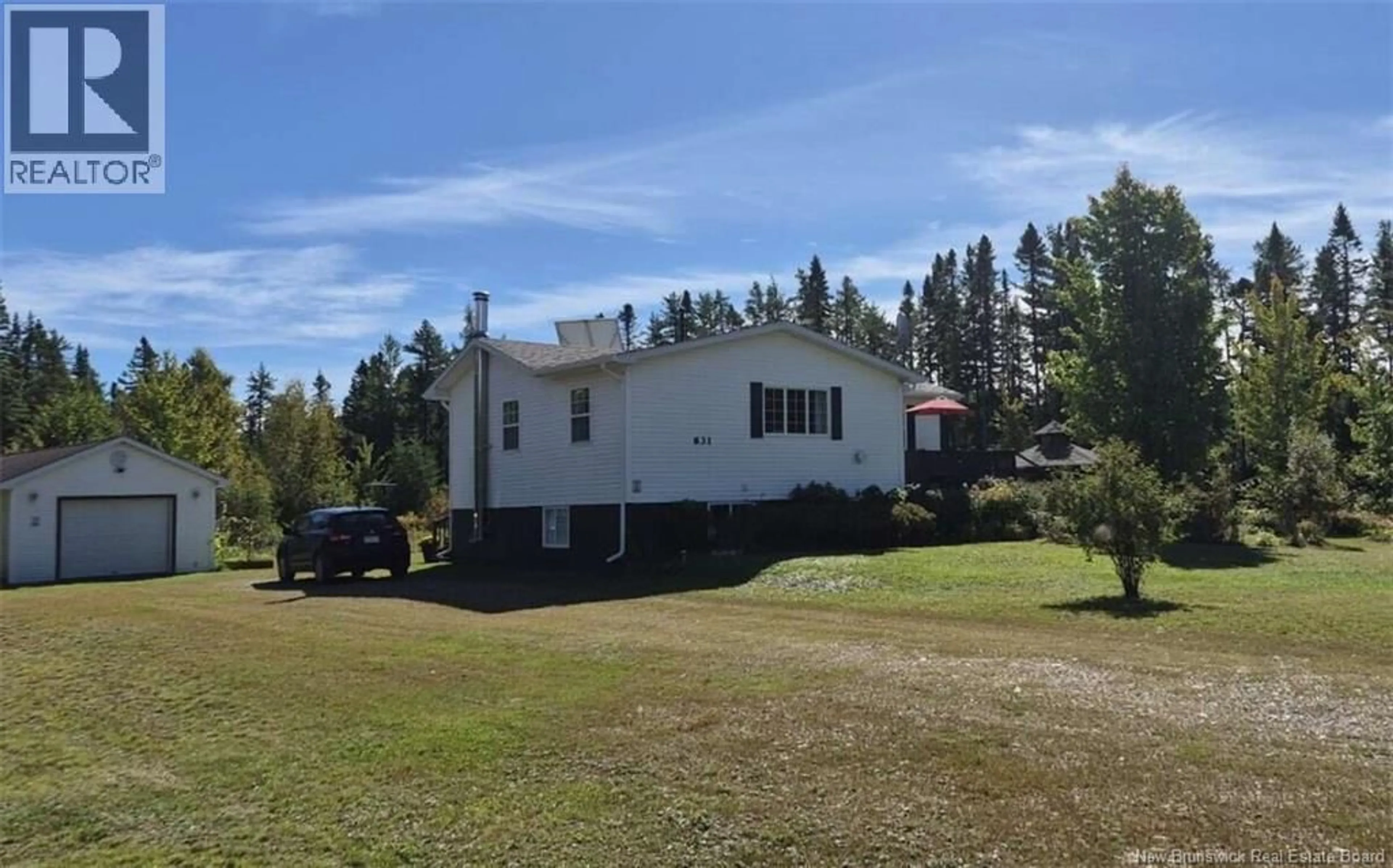 A pic from outside/outdoor area/front of a property/back of a property/a pic from drone, unknown for 631 GLOUCESTER JUNCTION ROAD, Gloucester Junction New Brunswick E2A6H5