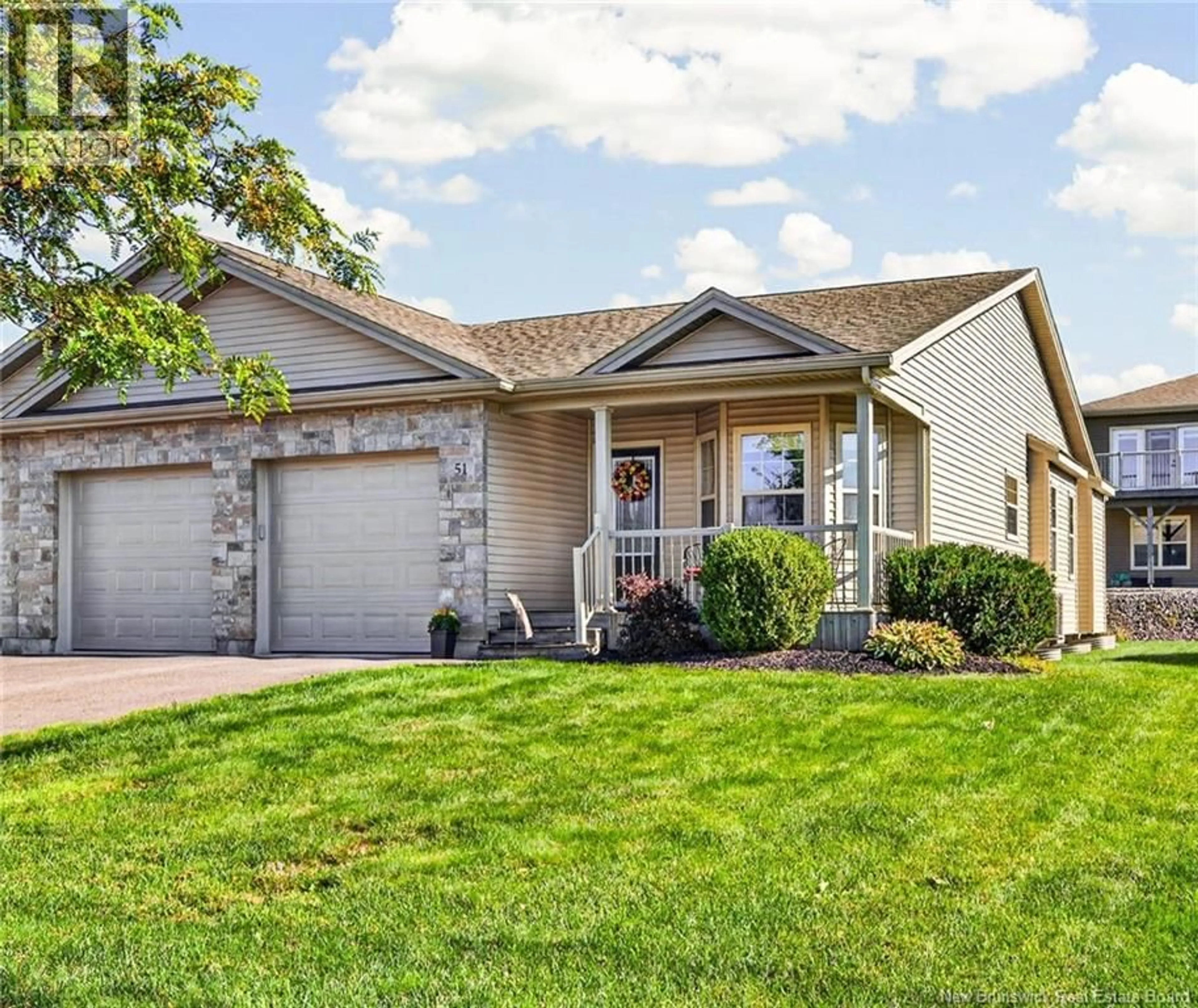 Home with vinyl exterior material, street for 51 THORNHILL CRESCENT, Moncton New Brunswick E1A6B1