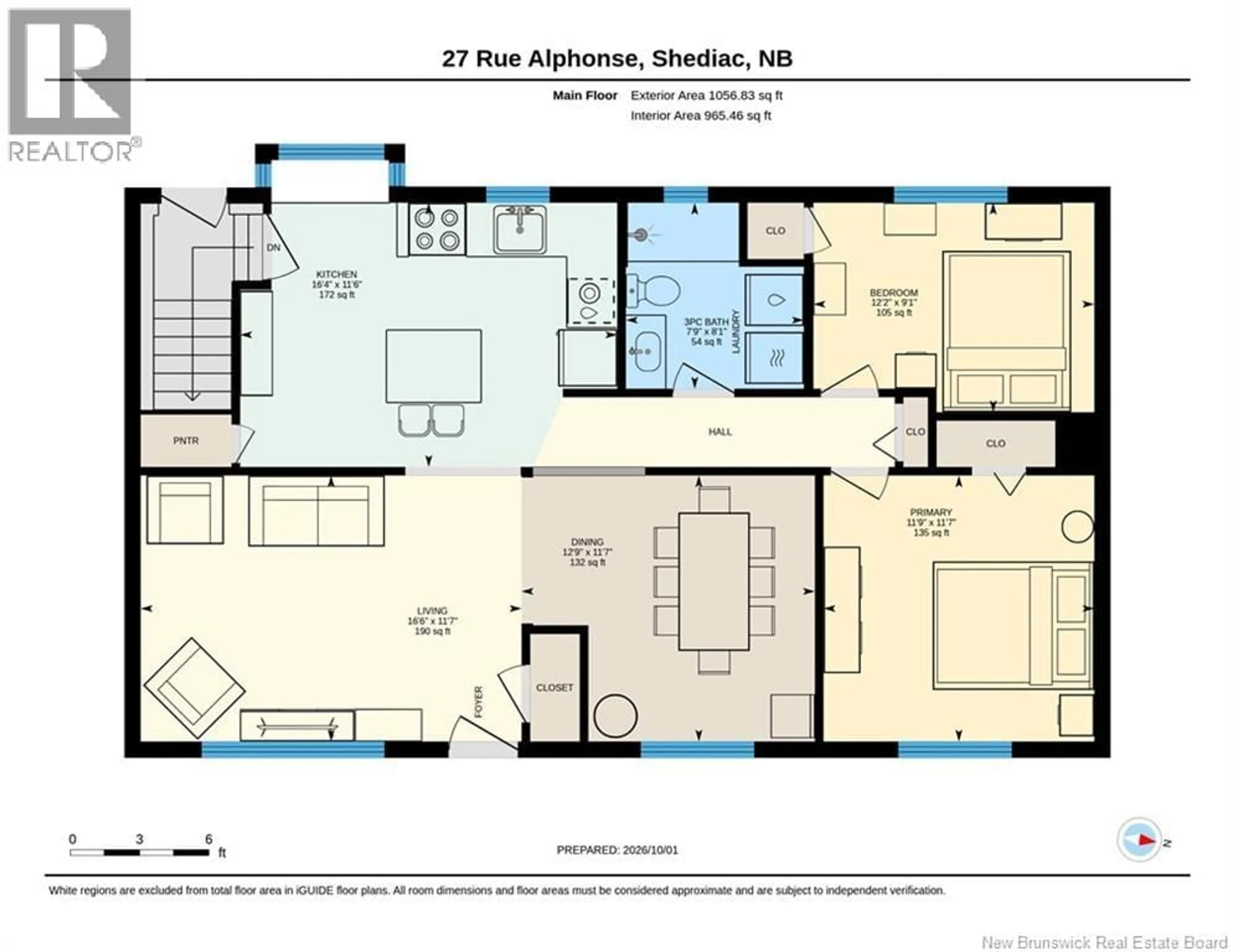 Floor plan for 27 ALPHONSE STREET, Shediac New Brunswick E4P1C9