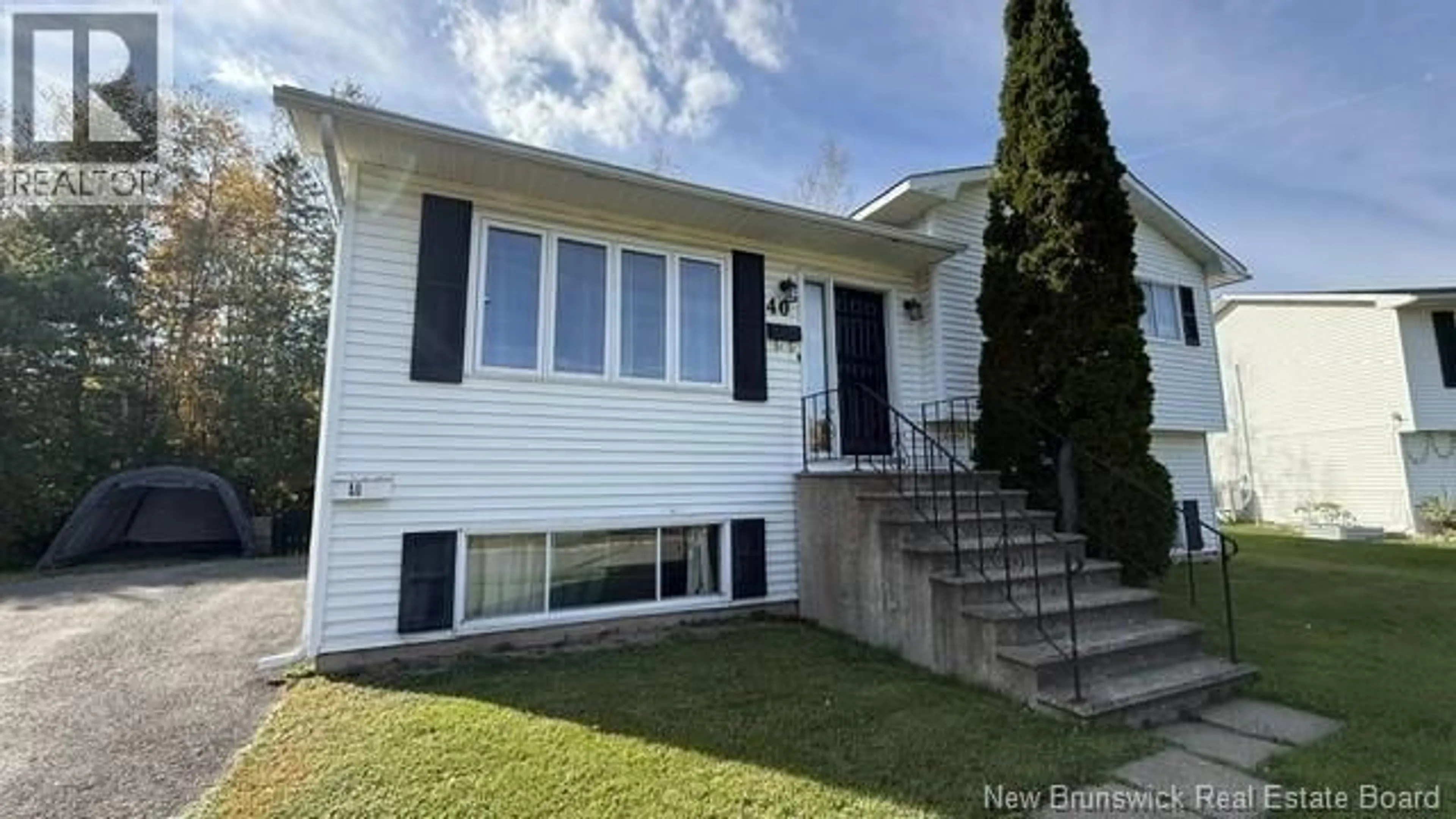 Home with vinyl exterior material, street for 40 EMMERSON STREET, Fredericton New Brunswick E3B6G8