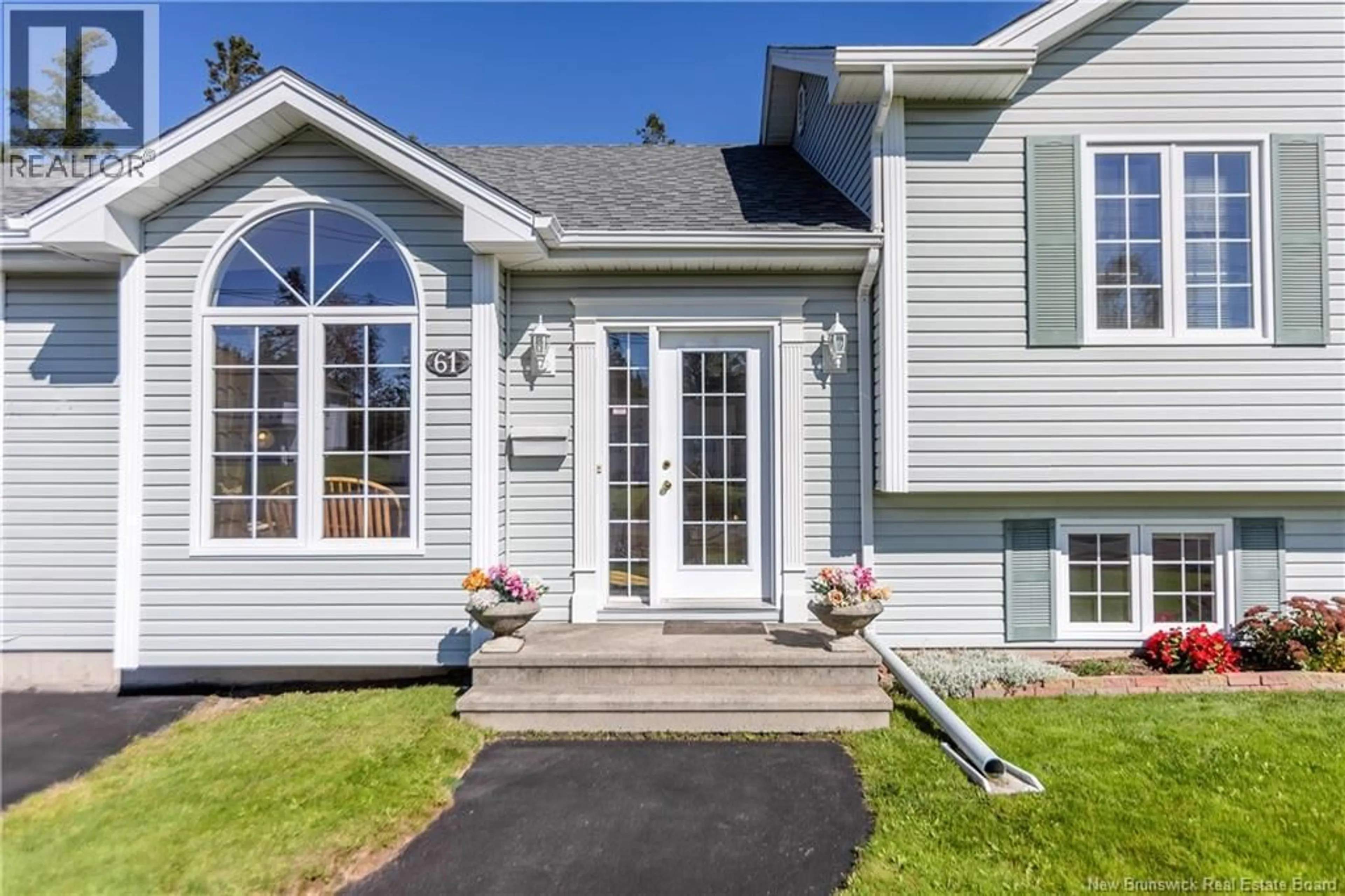 Home with vinyl exterior material, street for 61 FAWCETT AVENUE, Sackville New Brunswick E4L3X3