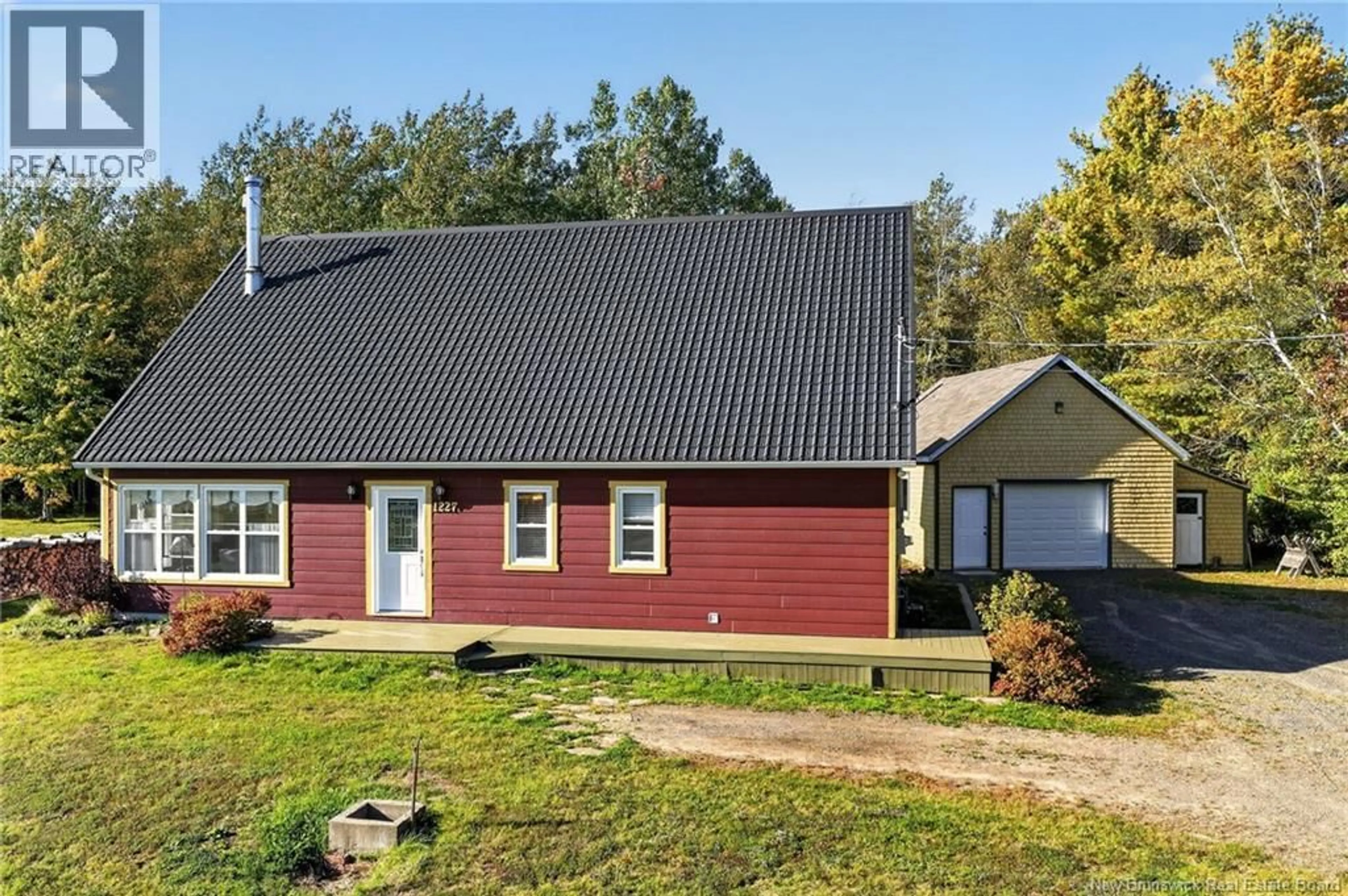 Home with vinyl exterior material, street for 1227 CALIFORNIA ROAD, Galloway New Brunswick E4W2K1